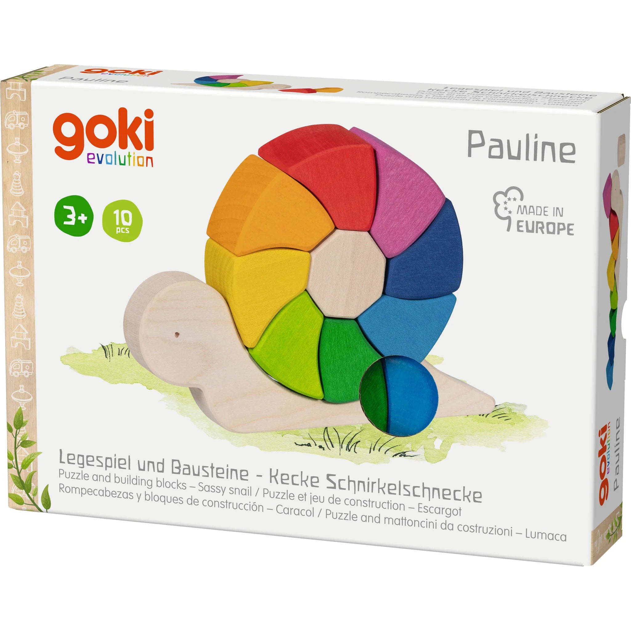 Snail Puzzle and Building Blocks