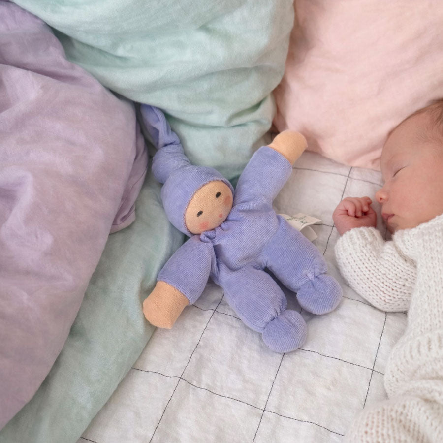 Nanchen Waldorf Rattle Doll Lavender