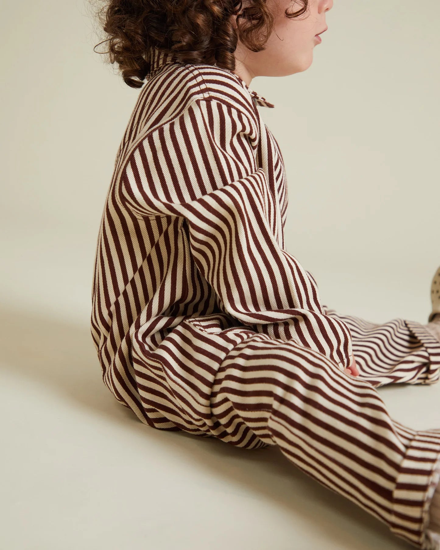 Syd Maroon Stripe Boilersuit image 7