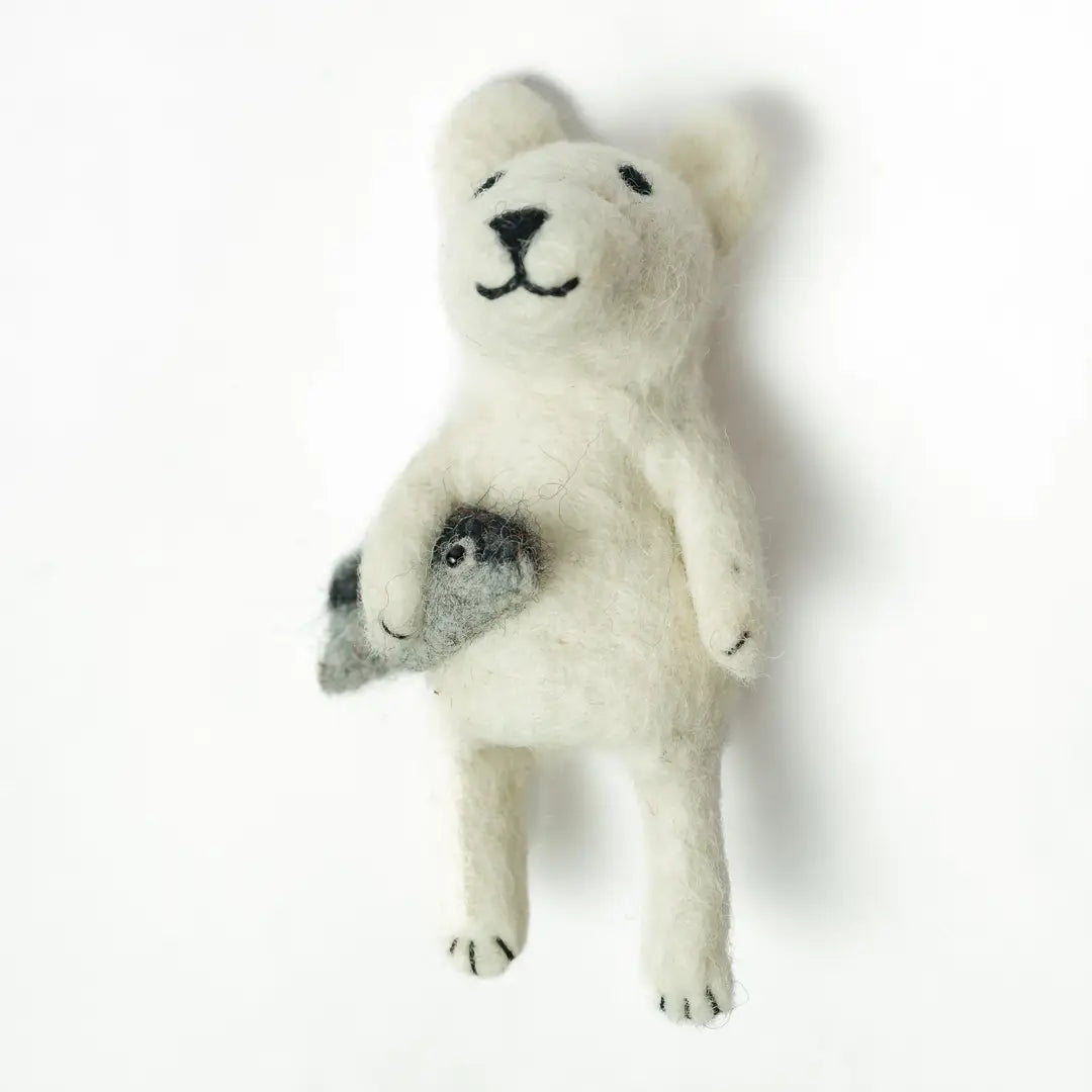 Polar Bear Finger Puppet