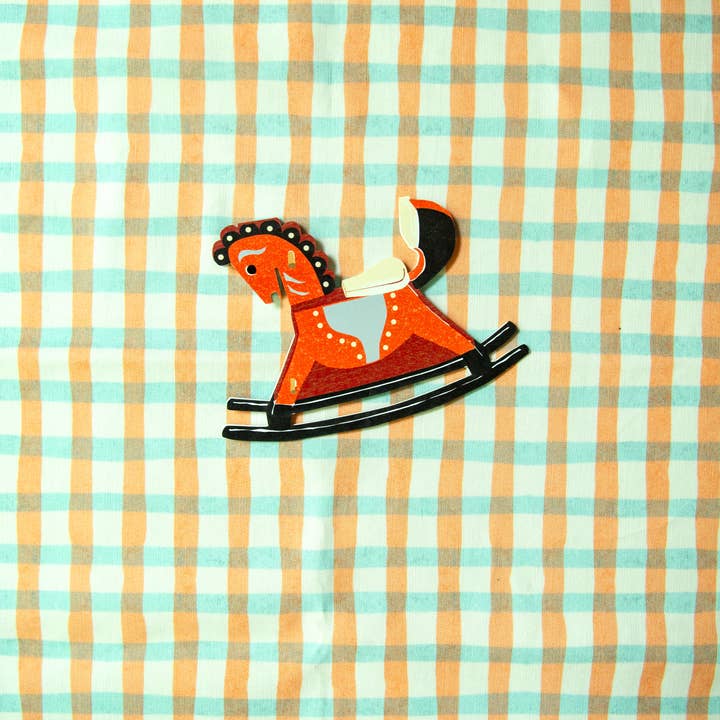 Rocking Horse Die Cut Card
