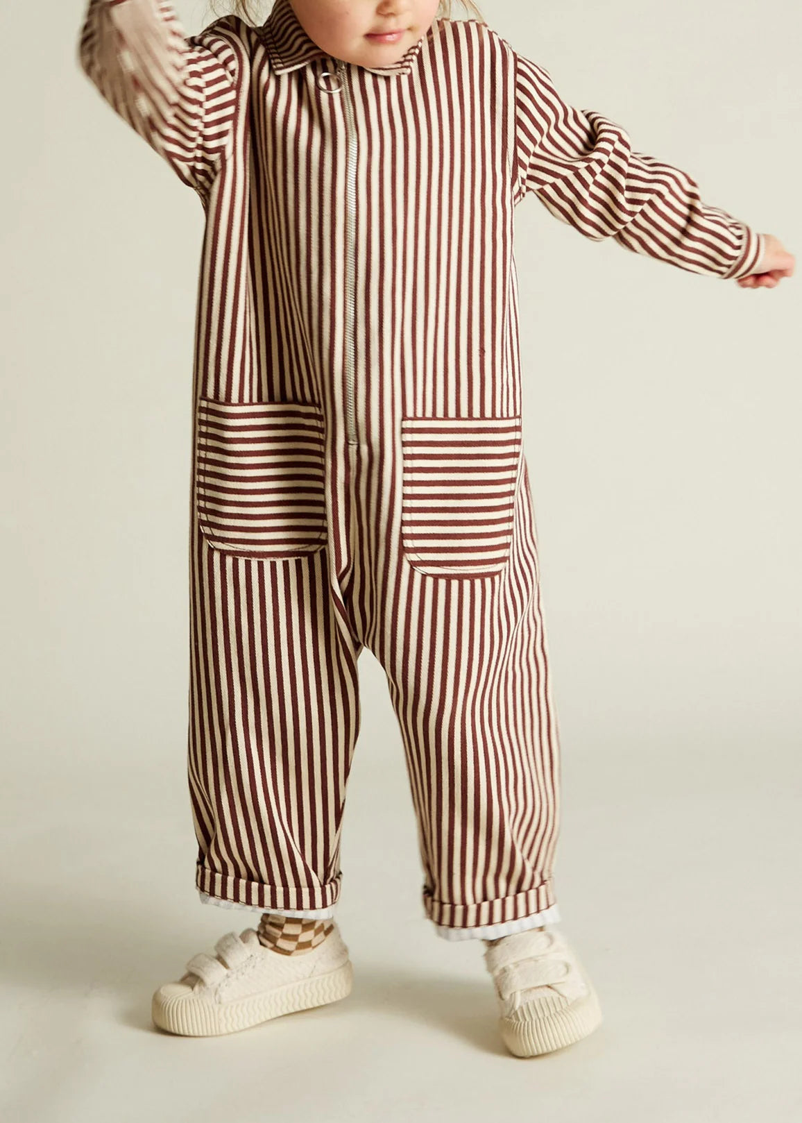Syd Maroon Stripe Boilersuit image 4