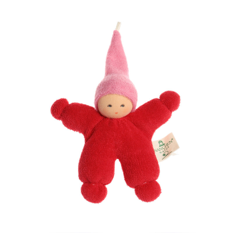 Nanchen Soothing Waldorf Rattle Doll Red image 0