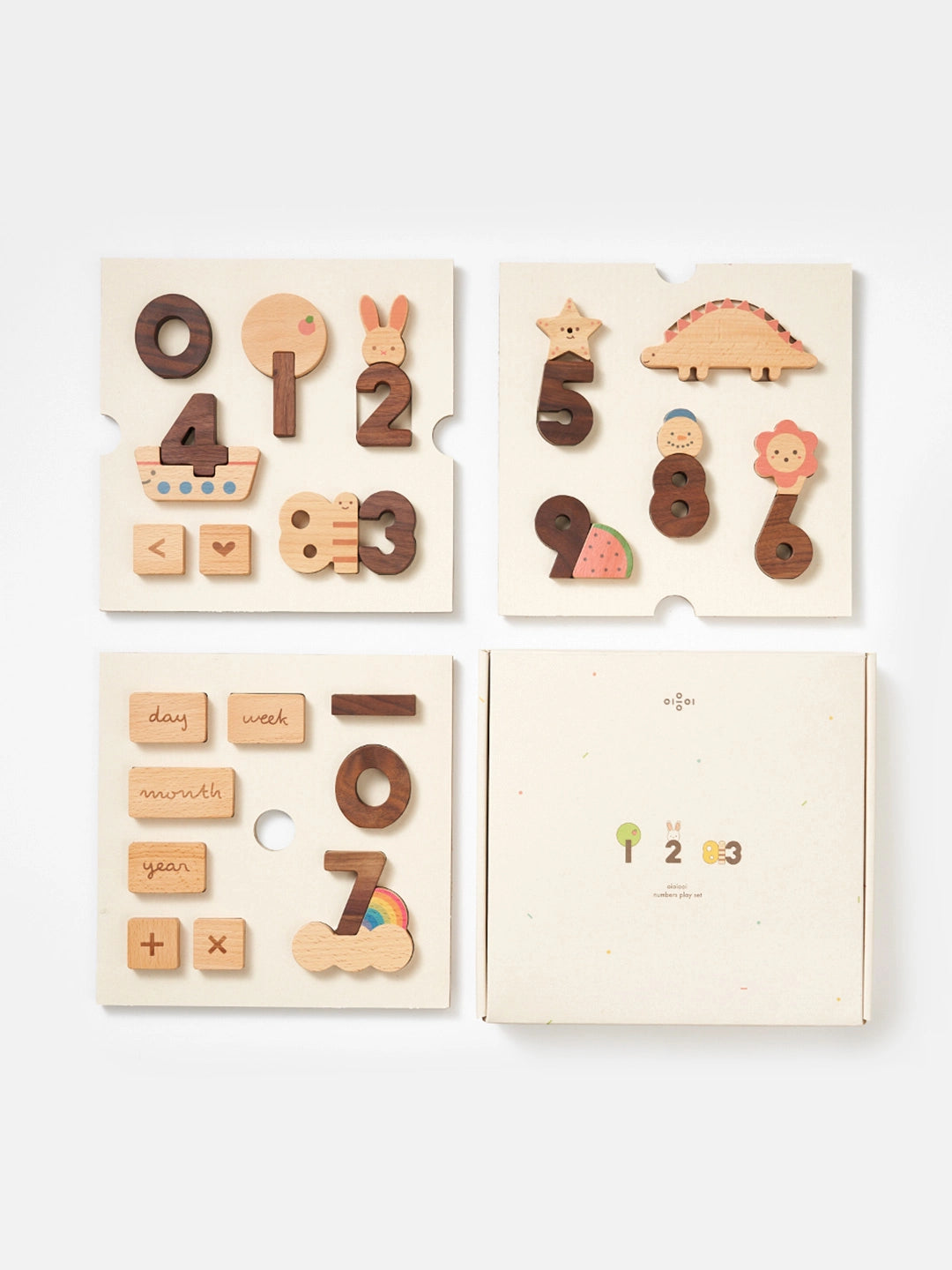 Wooden Numbers Play Block Set image 0