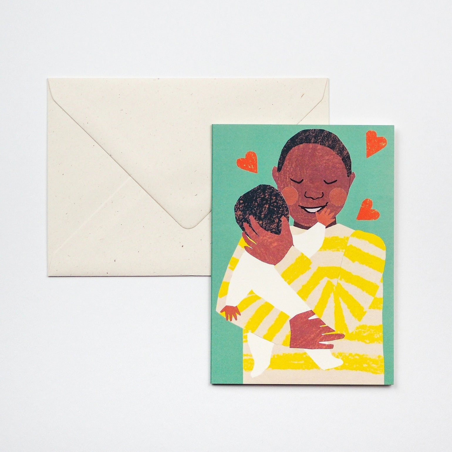 New Baby Cuddle Card Green