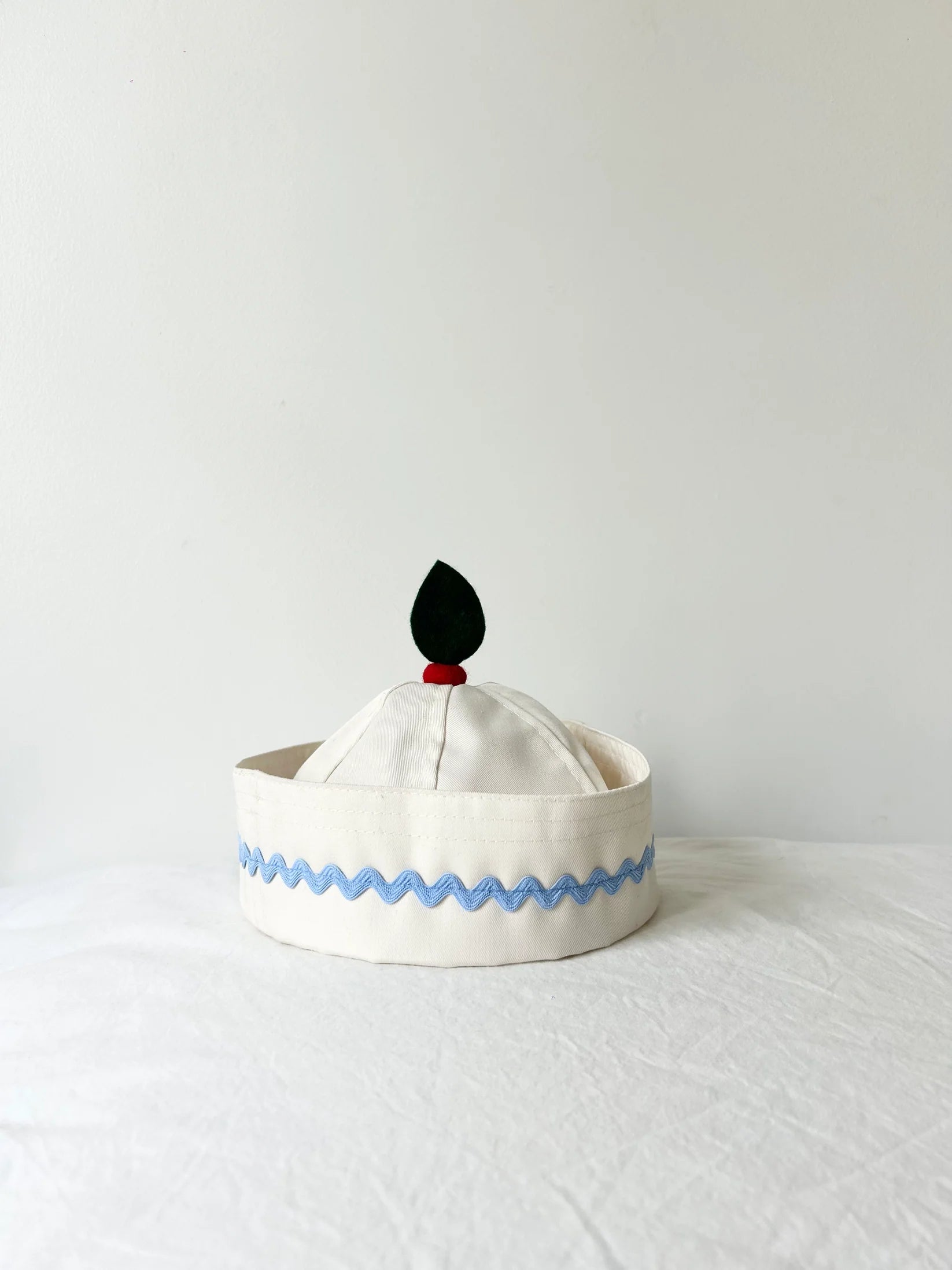 Pompon Cucu Blue Ribbon Cherry Sailor Hat
