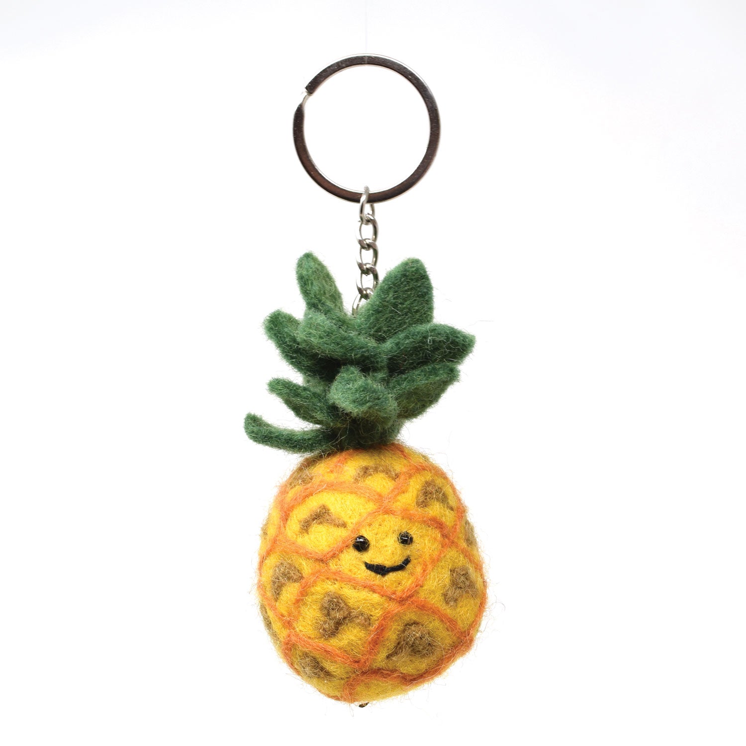 Pineapple Felt Keychain image 0
