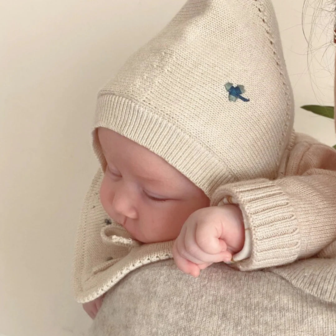 Baby Knitted Clover Bonnet image 2