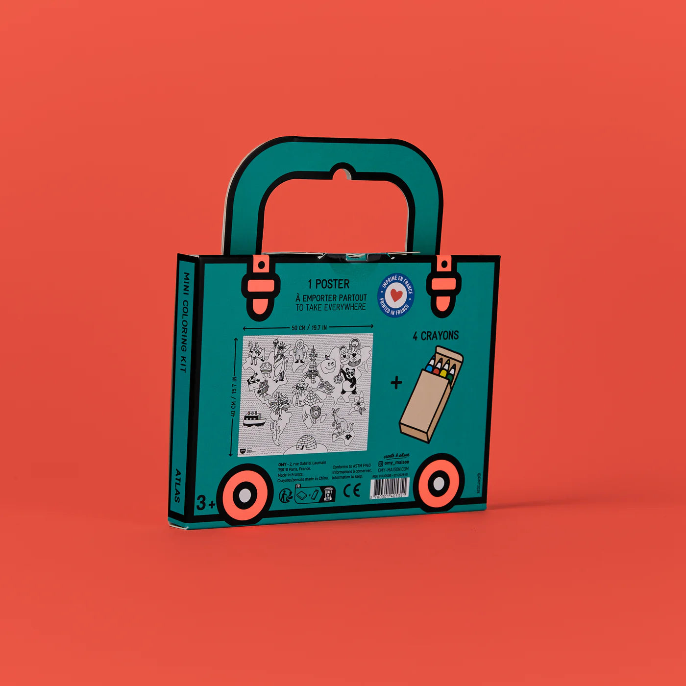 Atlas Mini Colouring Kit with Crayons image 3