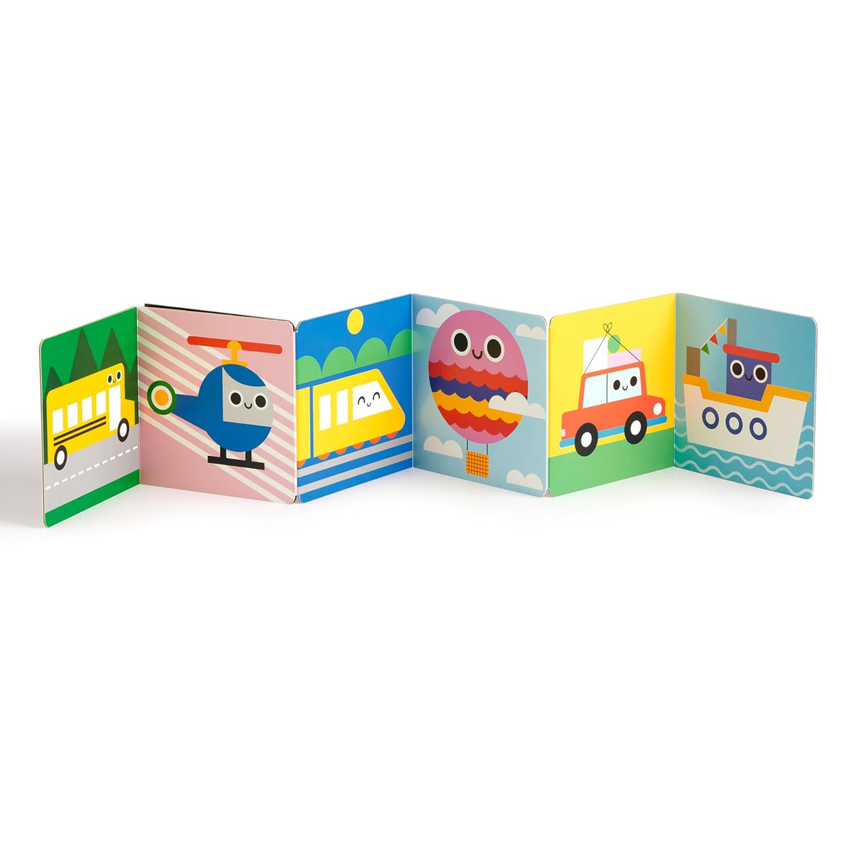 My Tummy Book Vehicles: High-Contrast Fold-Out Book