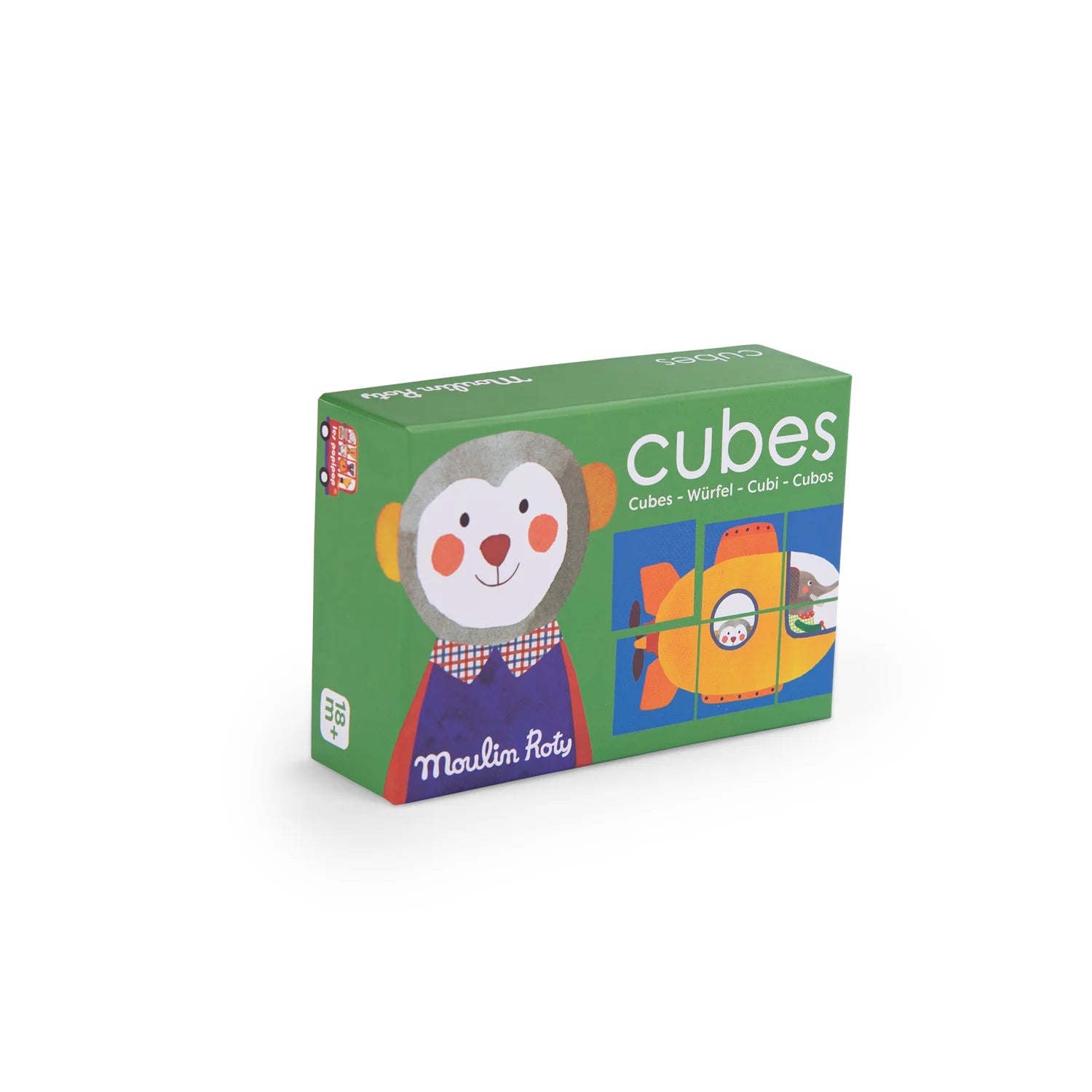 Popipop 6 Wood Cube Puzzle image 0