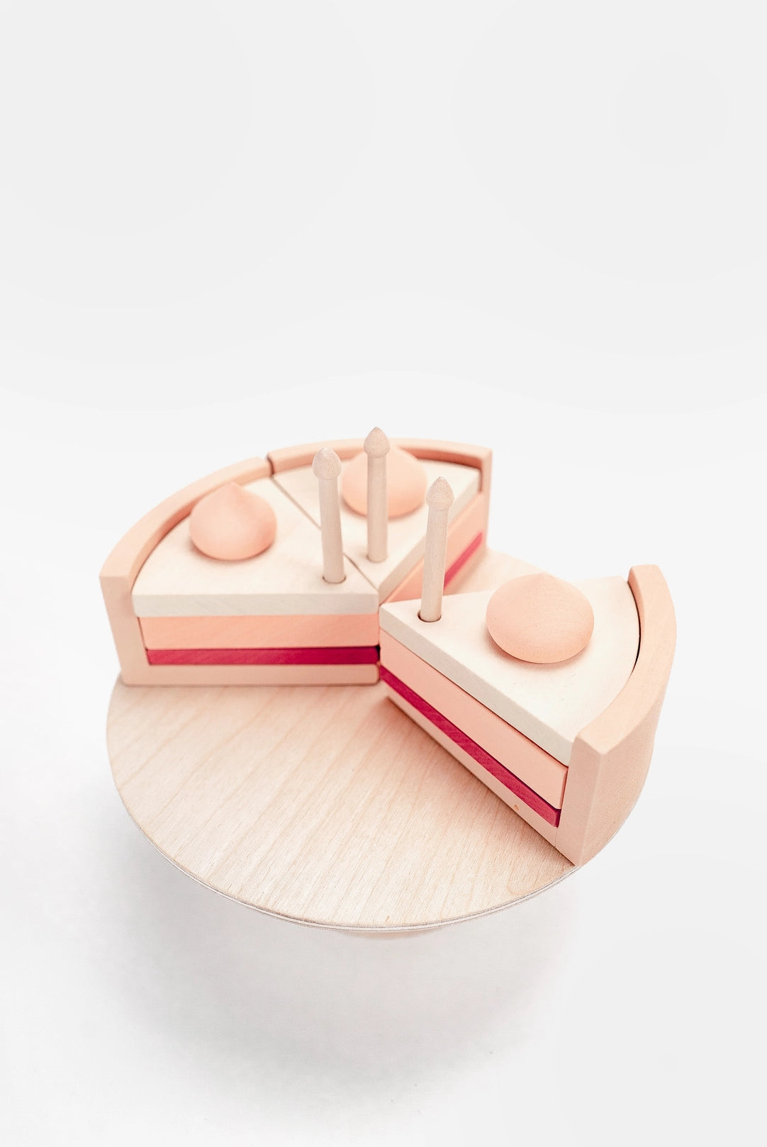 Wooden Stackable Strawberry Cake