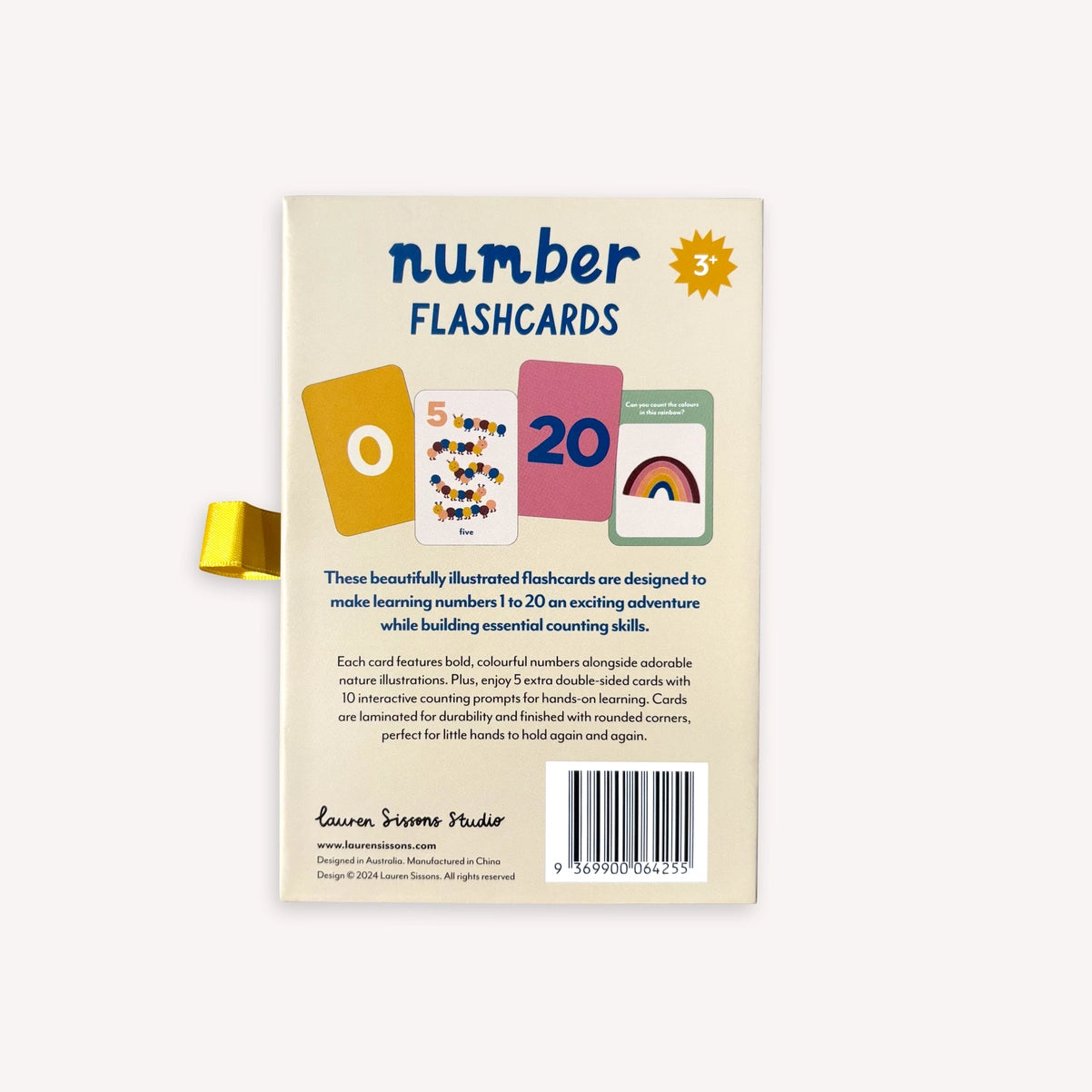 1- 20 Illustrated Number Flashcards image 6