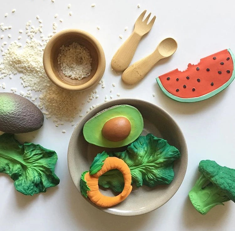 Avocado Natural Rubber Baby Teether