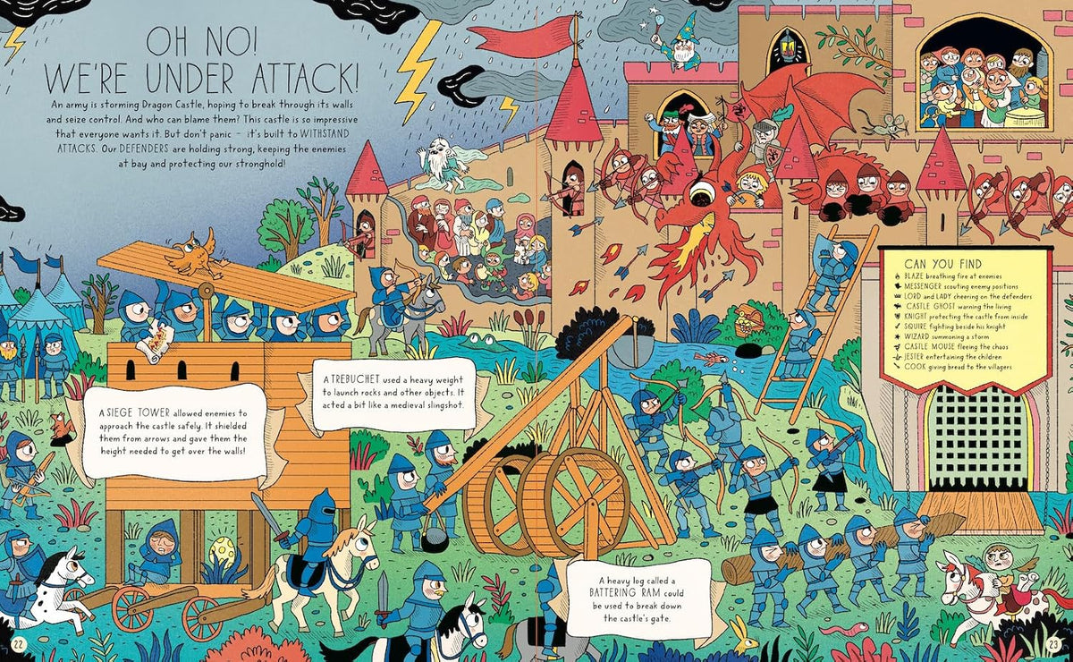 Where's Dragon in His Castle?: A Search and Find Back