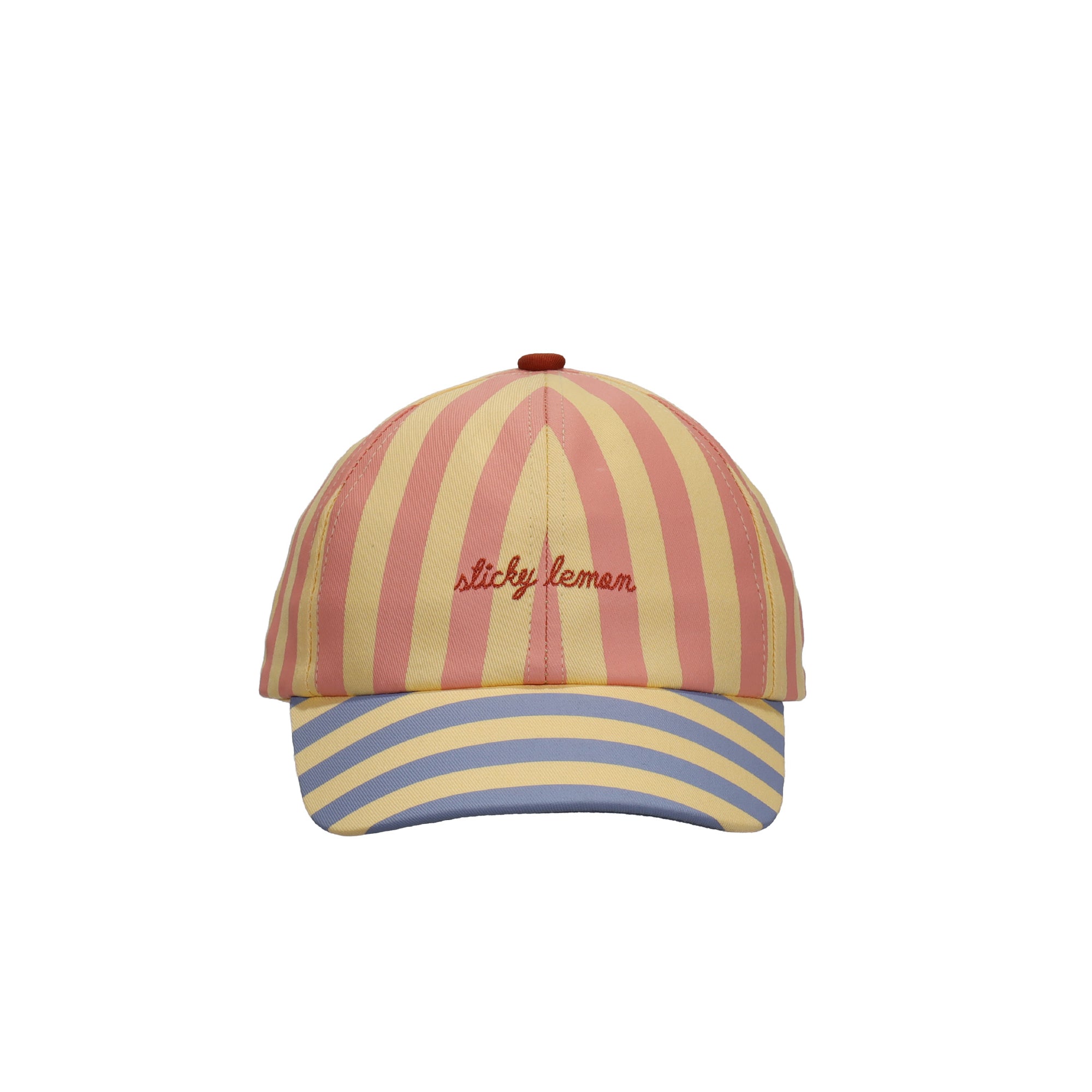 Stripes Cap Pink+ Yellow | Wonders of the Deep Sea | Kids Hats image 0