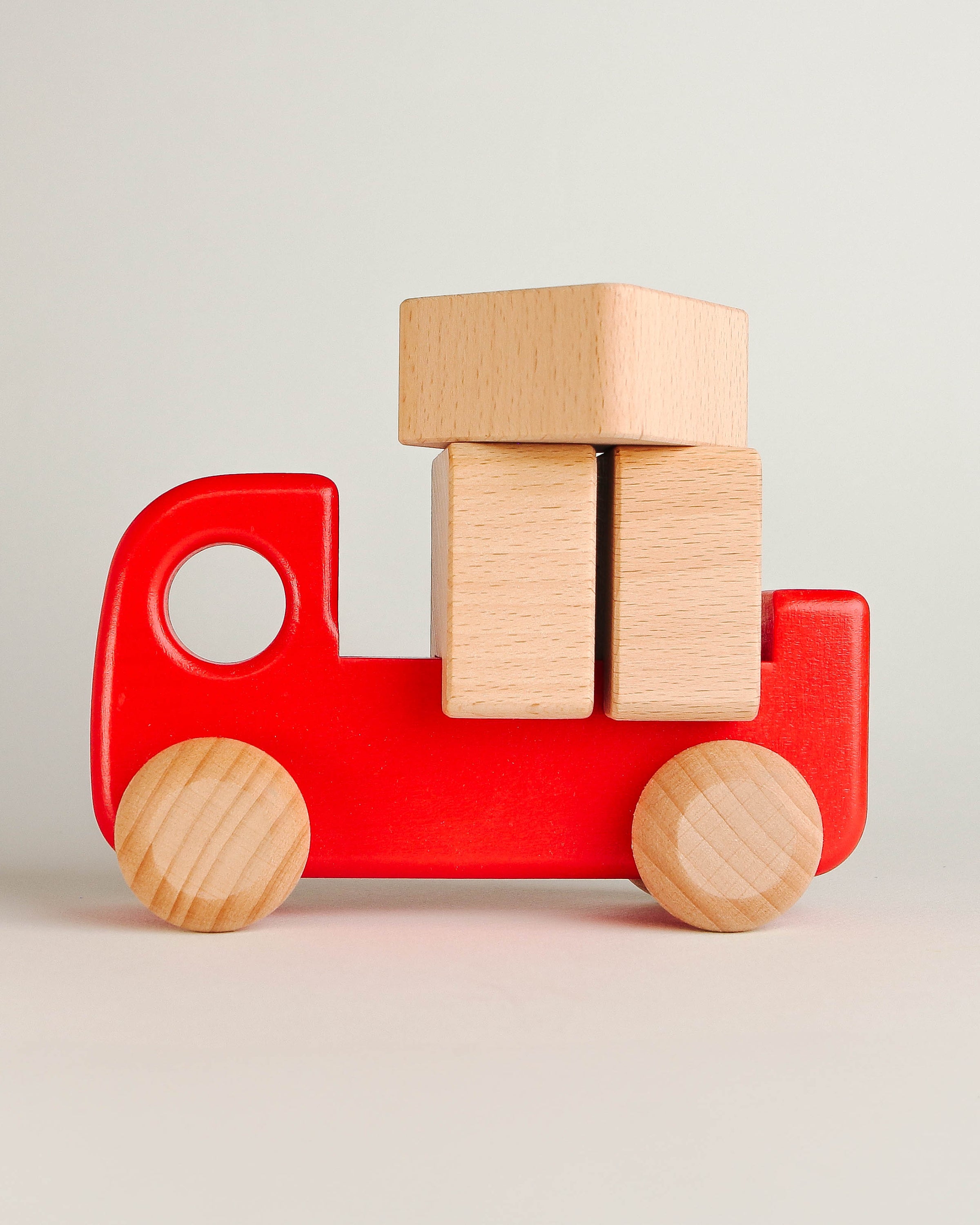 Red Truck with Blocks | Wooden Toys image 1