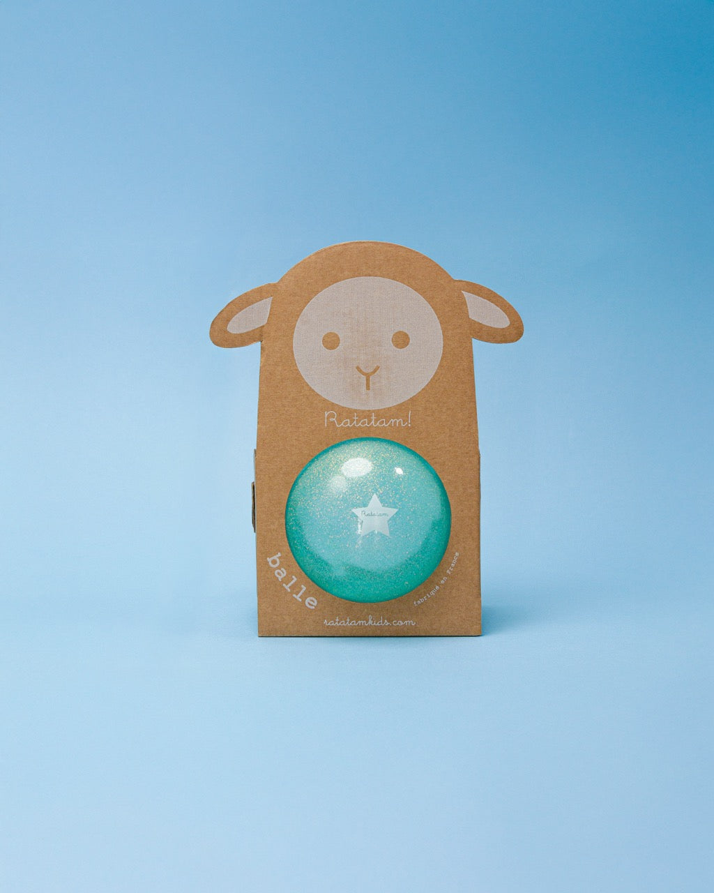 Glittery Blue Sheep Balloon Ball | 10cm image 0