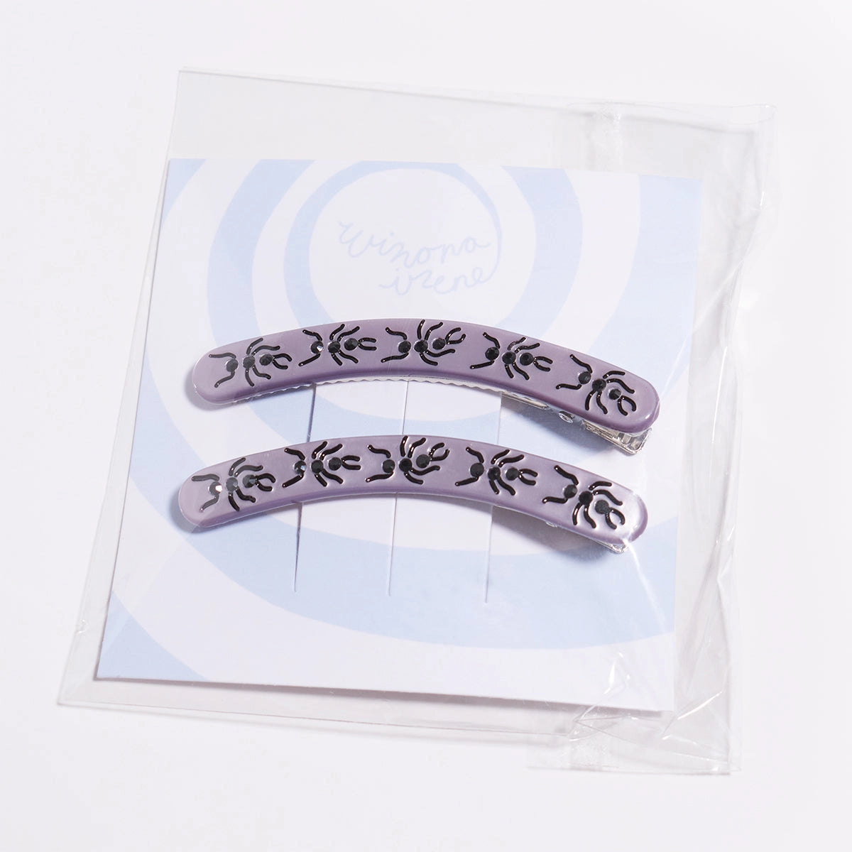 Jewel Ants Acetate Alligator Hair Clips