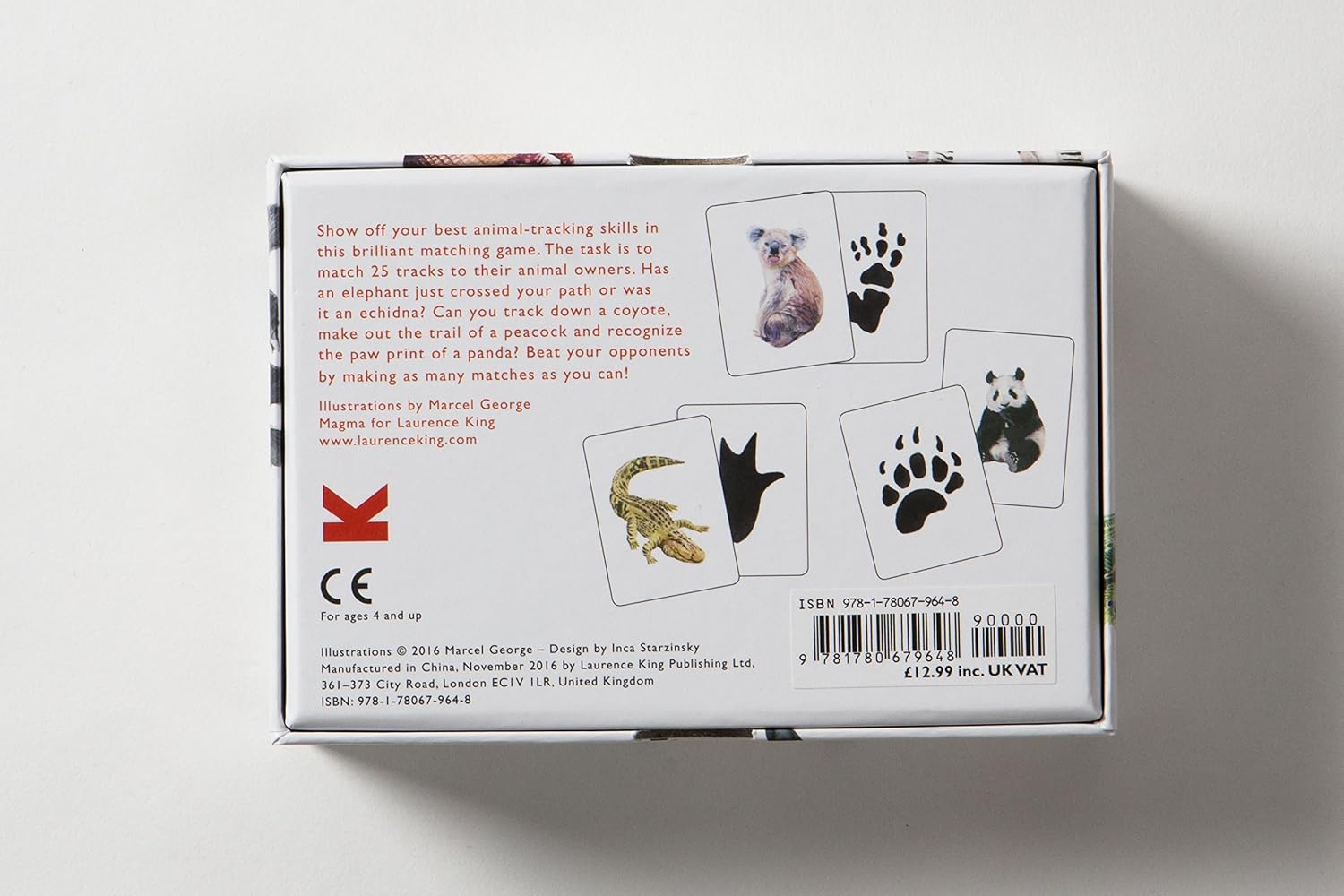 Animals to Their Paw Prints Match Memory Game