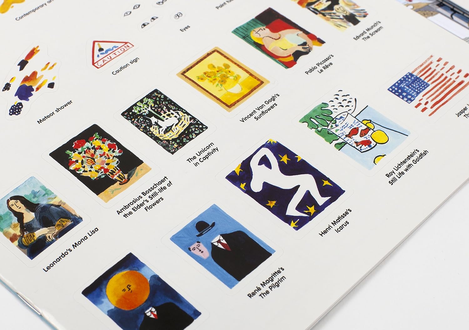 Stickyscapes at the Museum Sticker Book