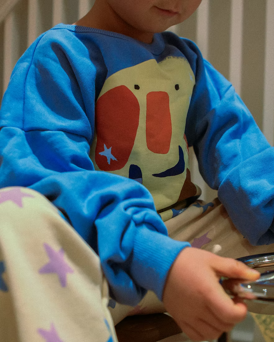Pullover Sky Blue Space Man