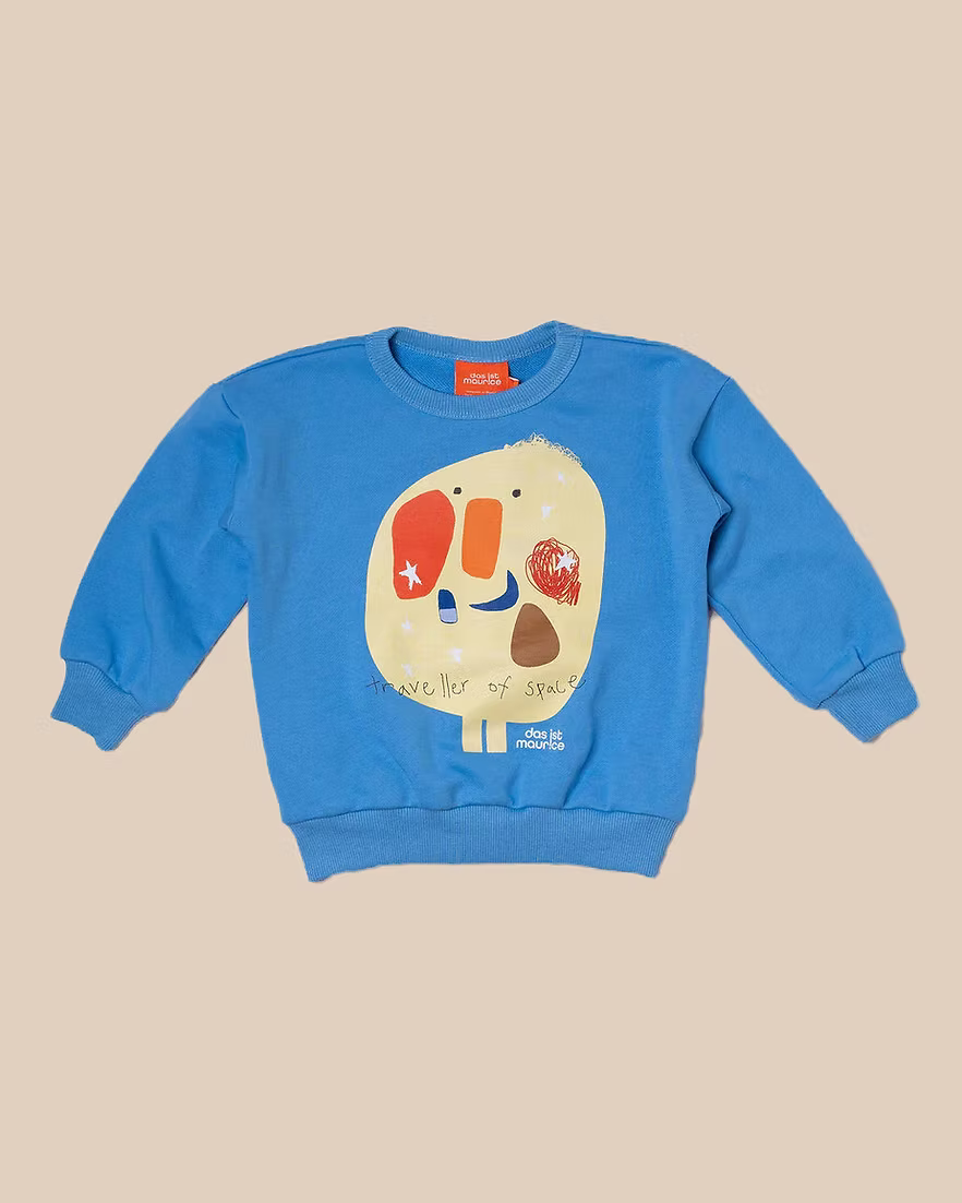 Pullover Sky Blue Space Man