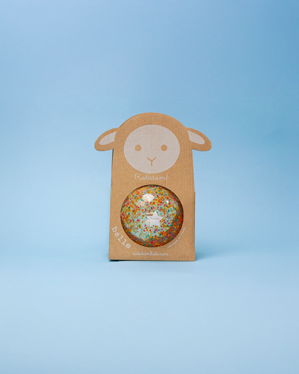 Multi Confetti Sheep Balloon Ball | 10cm image 0