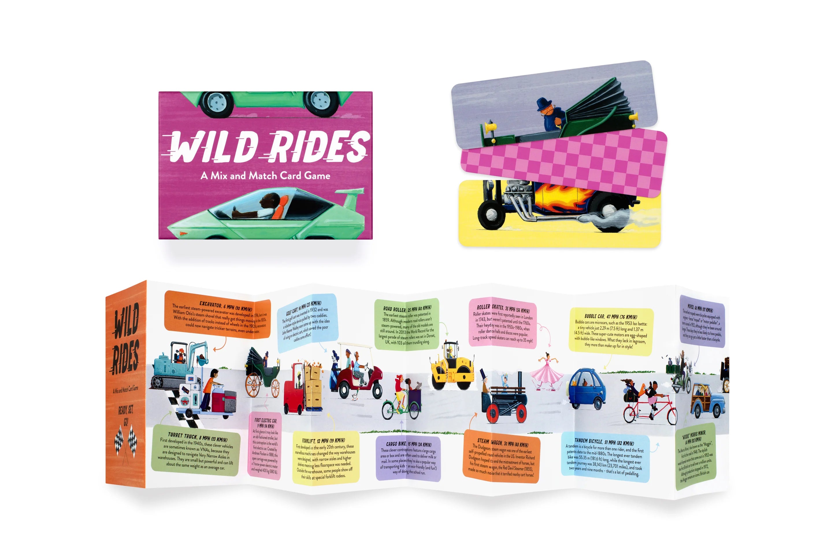 Wild Rides Mix and Match Card Game