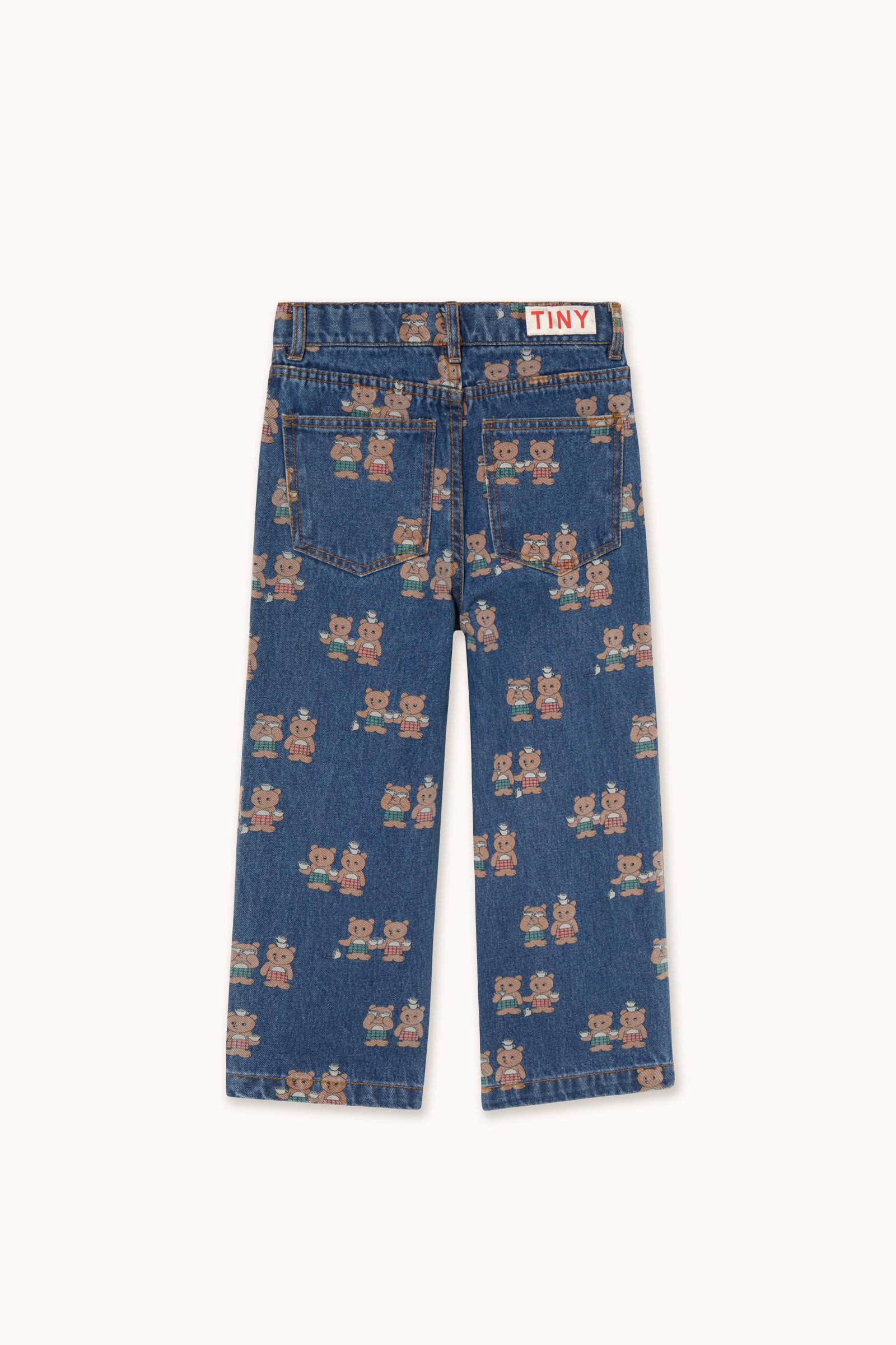 Tinycottons Tiny Tea Room Straight Denim Pant Organic Cotton