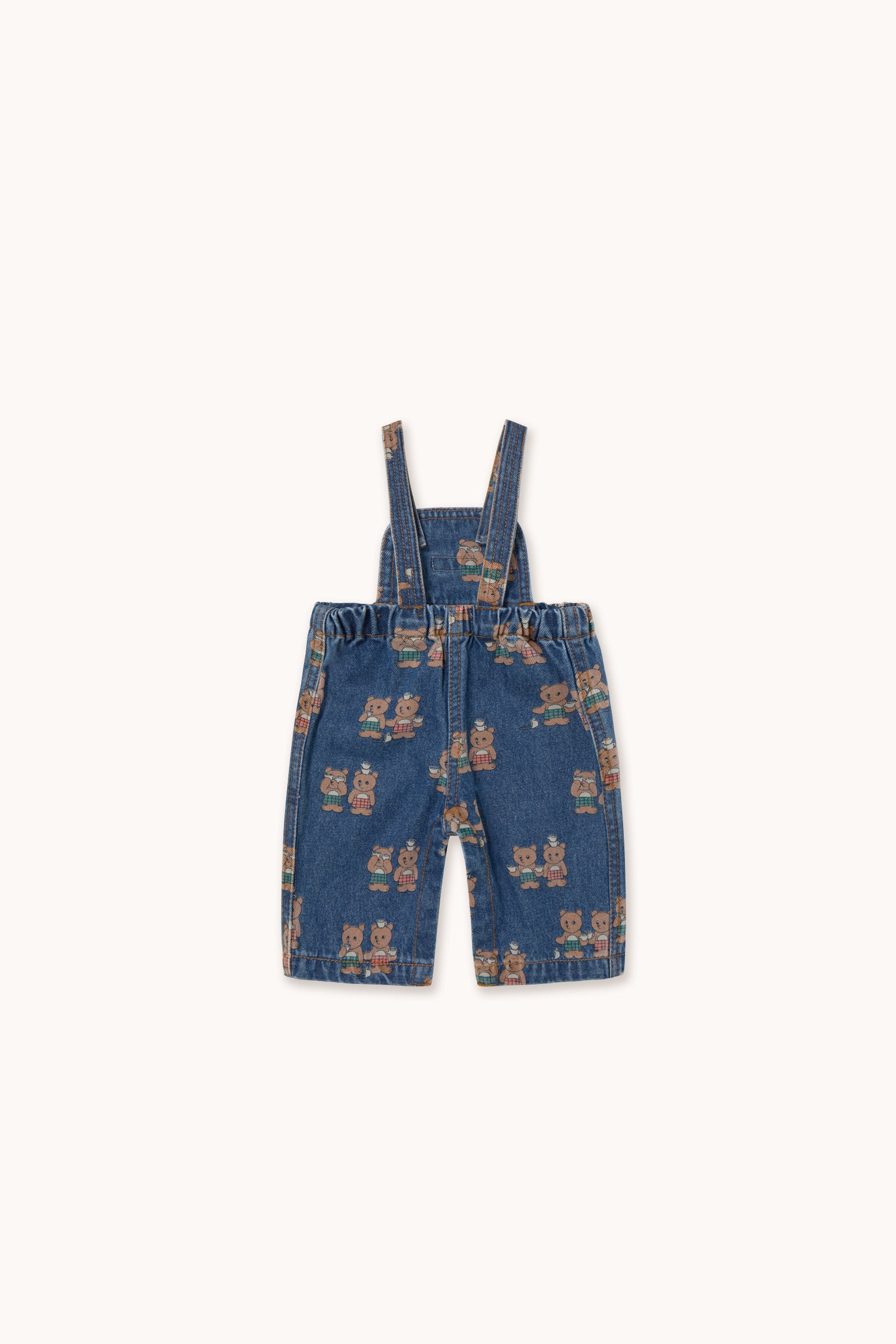 Tinycottons Tiny Tea Room Baby Denim Dungaree Organic Cotton