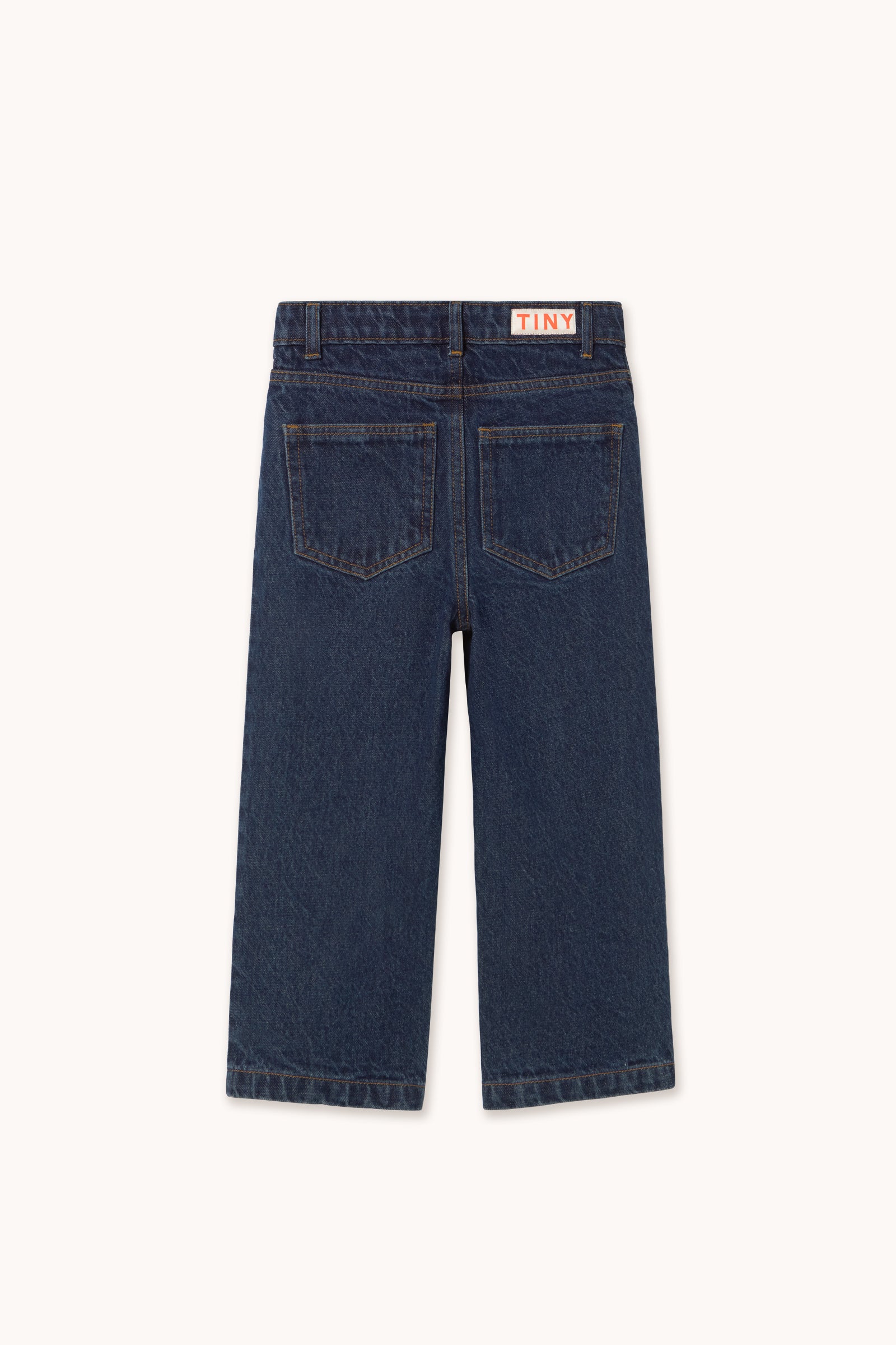Tinycottons Mini Mushrooms Embroidered Denim Pant Organic Cotton