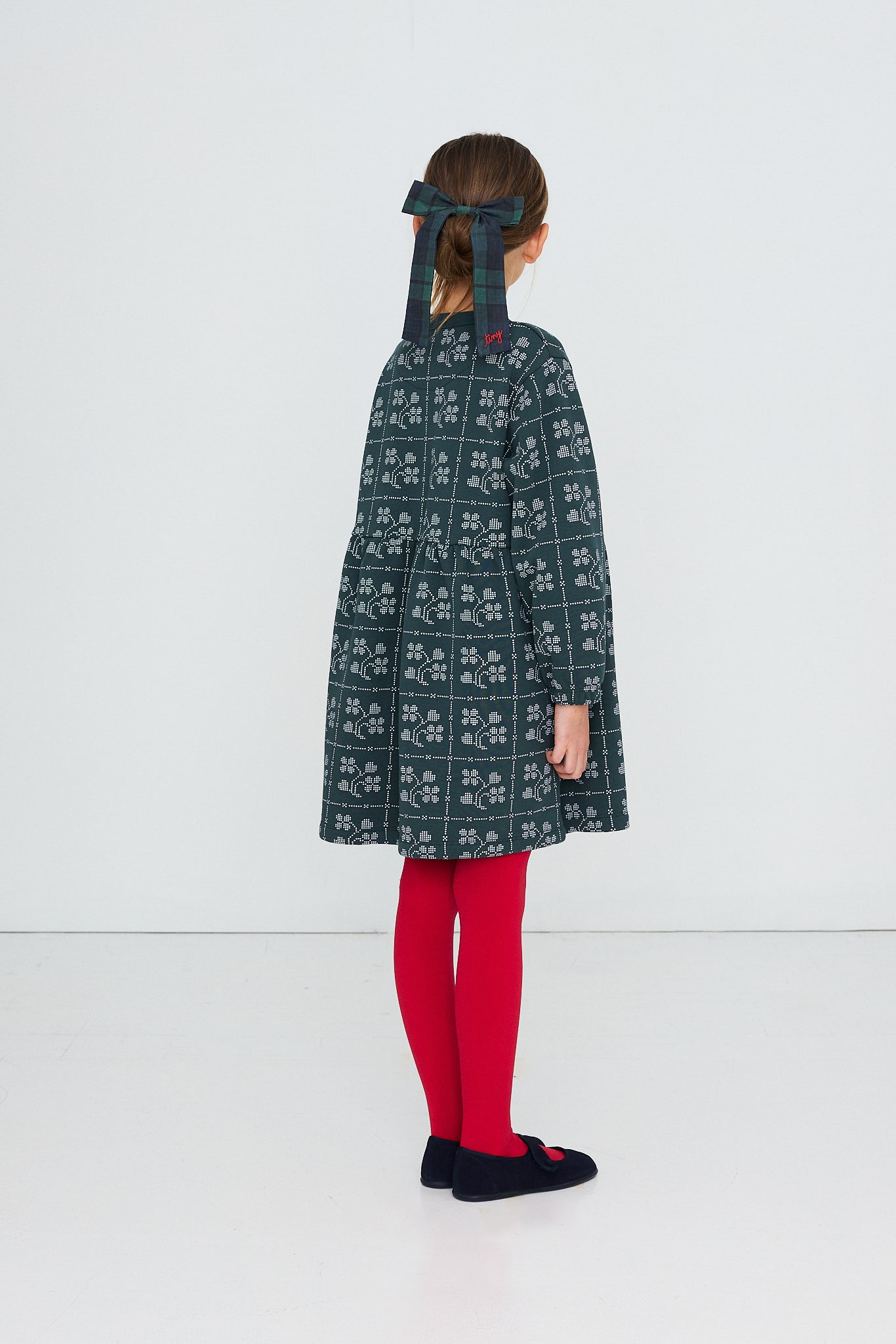 Tinycottons Dots Flowers Dress Organic Cotton