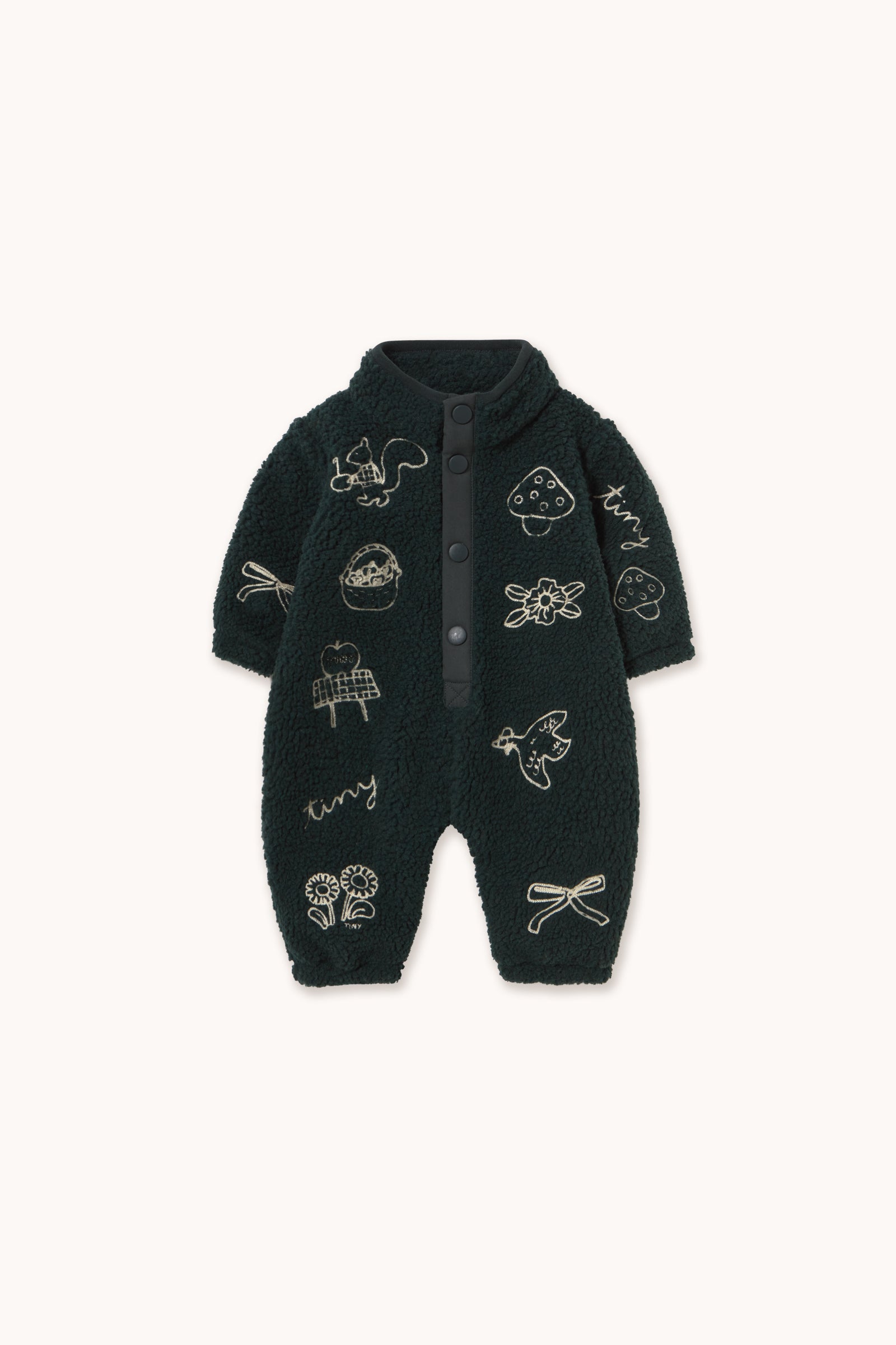 Tinycottons Tiny Apples Sherpa Baby One-Piece