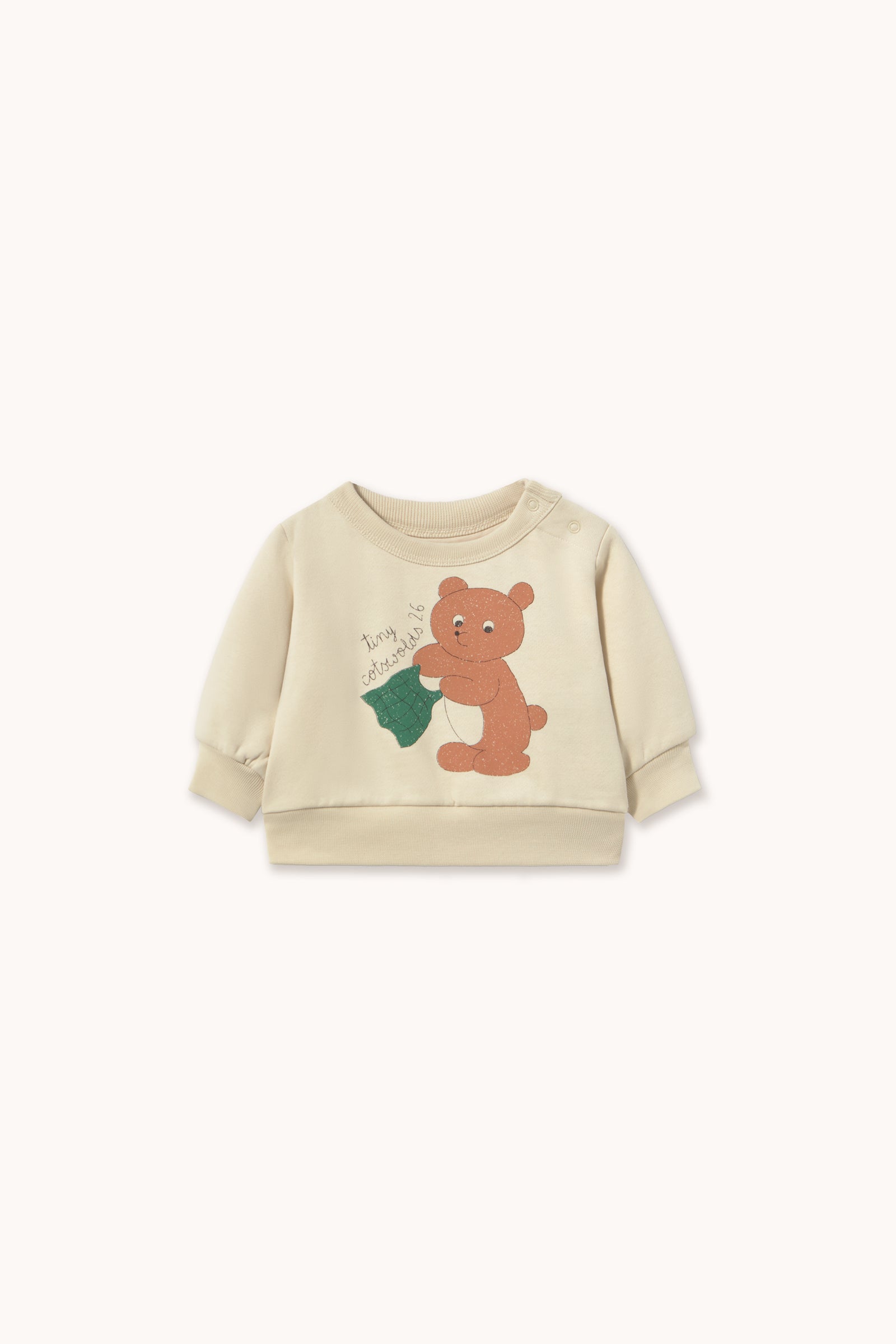 Tinycottons Bear Graphic Baby Sweatshirt Organic Cotton