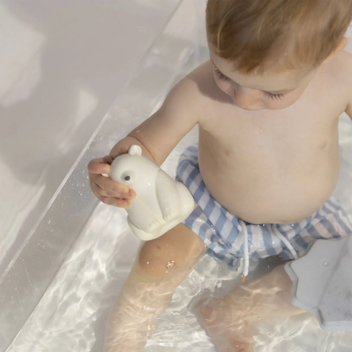 Polar Bear Natural Rubber Bath Toy