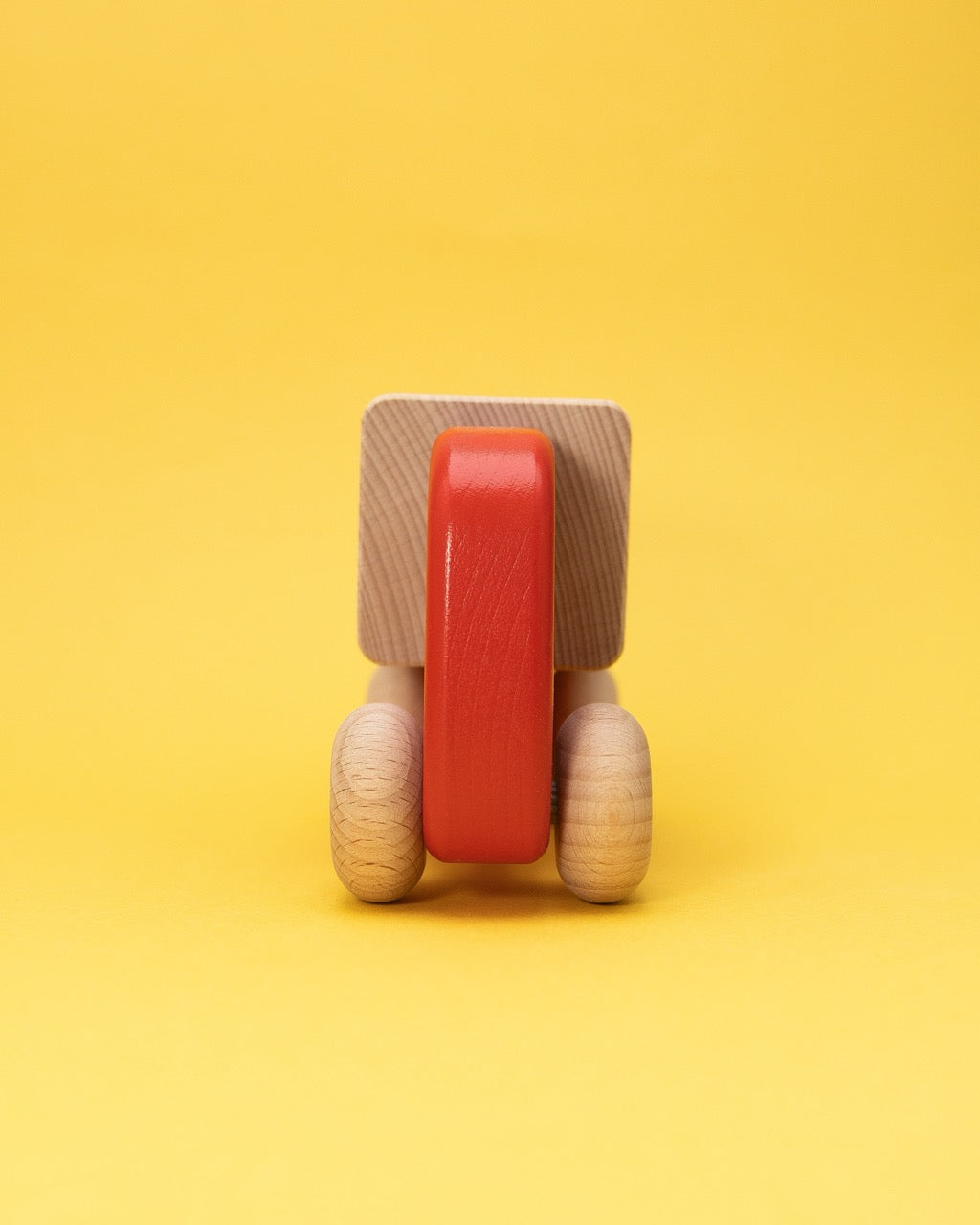 Wooden Red Truck with Blocks
