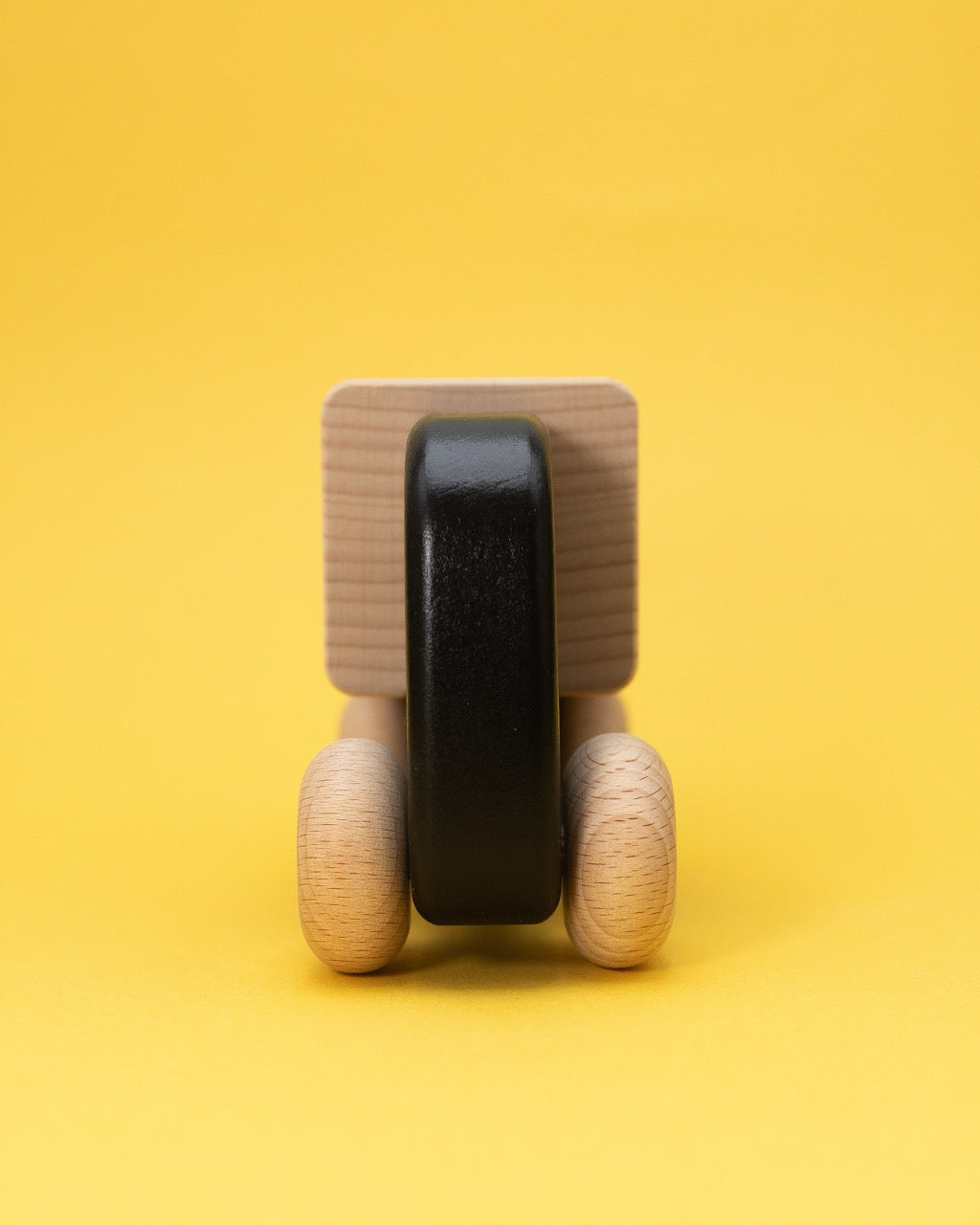 Wooden Truck with Blocks Black