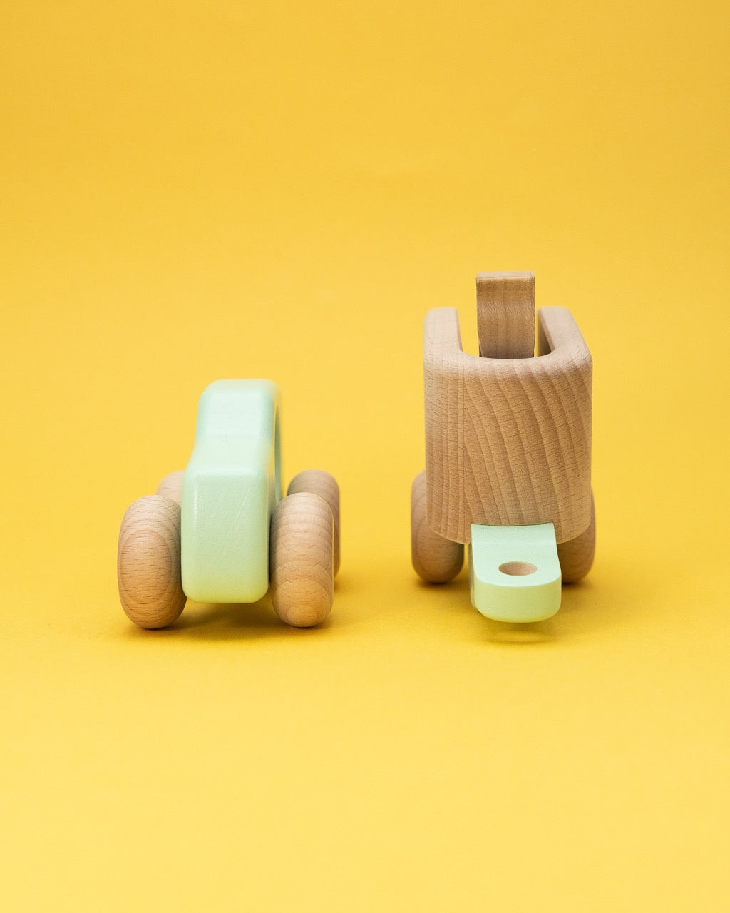 Wooden Car with Horse