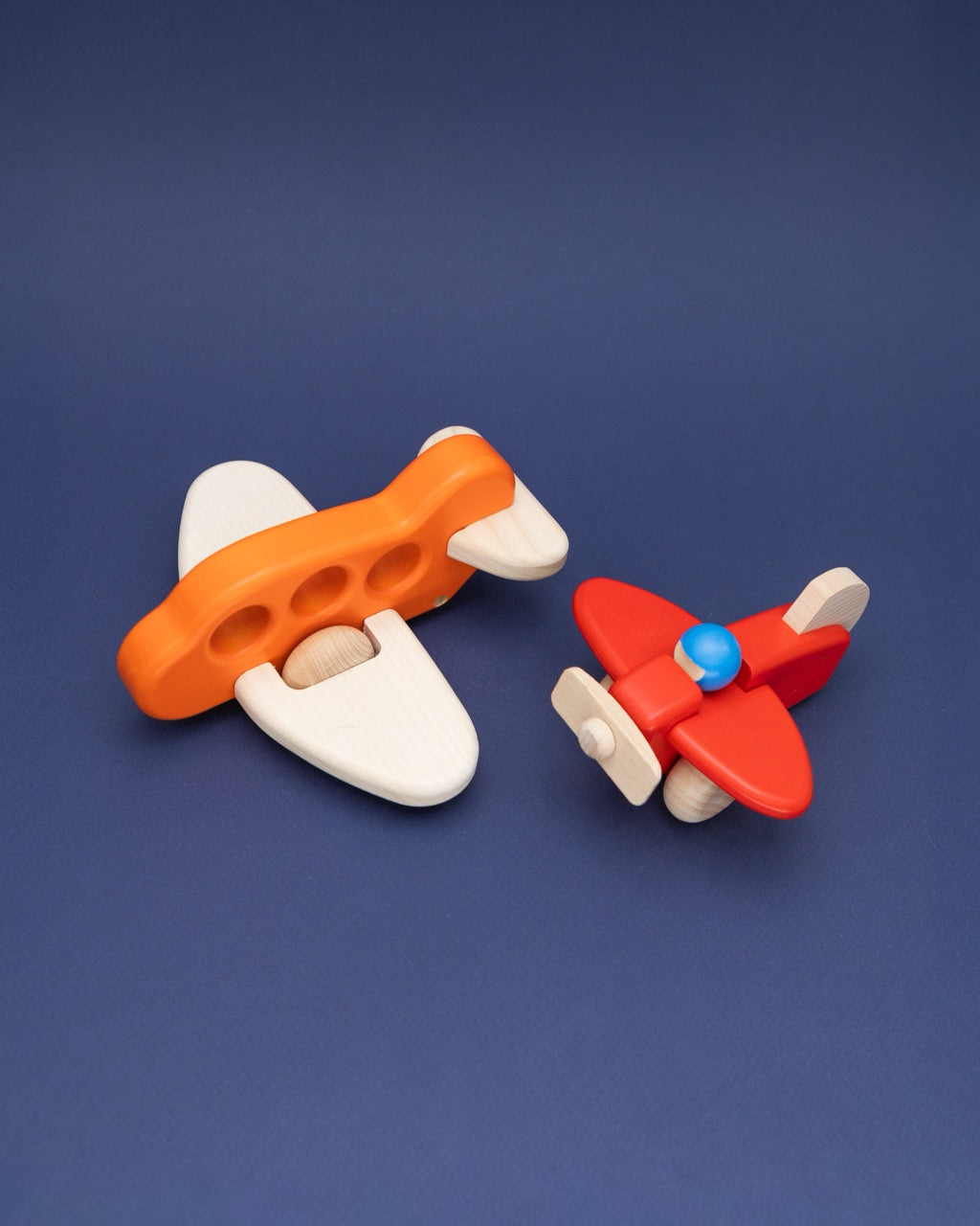 Wooden Orange Airplane