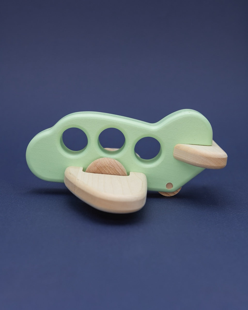 Wooden Orange Airplane