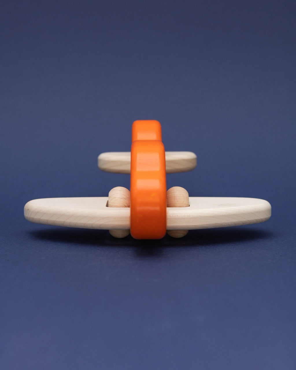 Wooden Orange Airplane