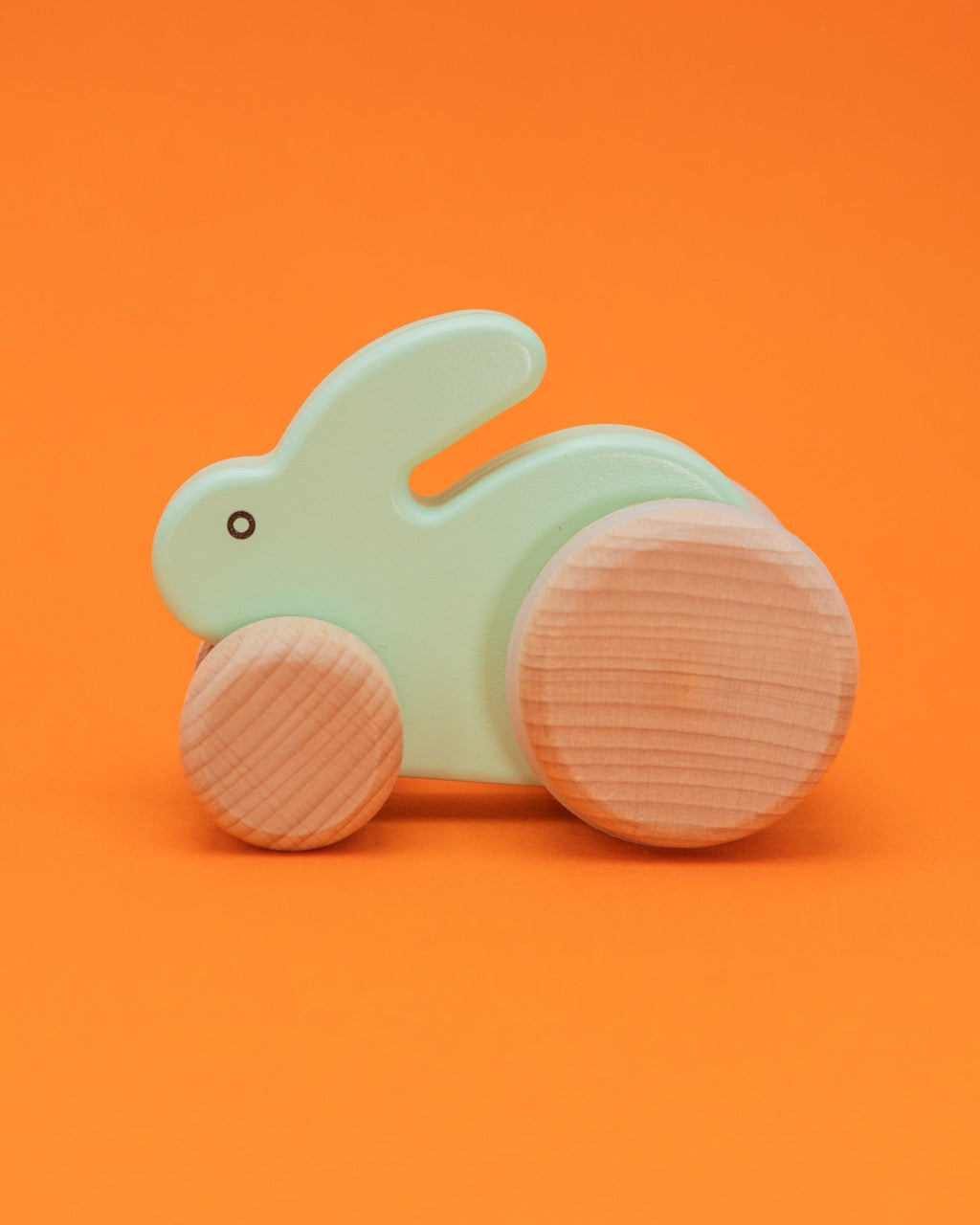 Wooden Push Bunny Mint