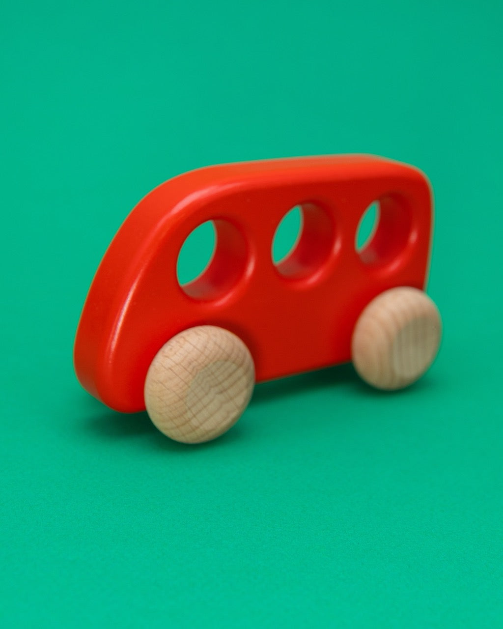 Wooden Red Bus