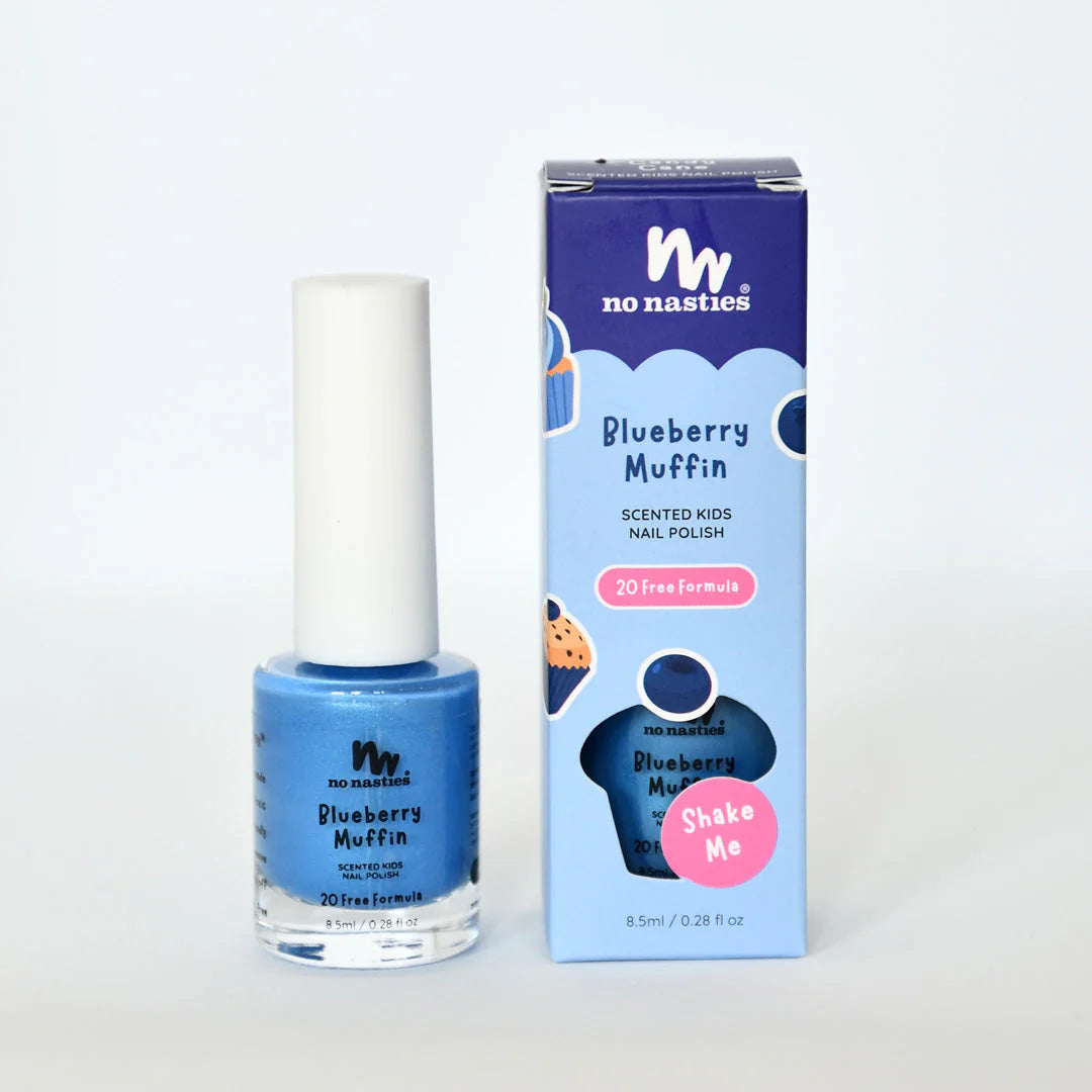 Water Based Scented Scratch Off Kids Nail Polish, Blueberry Muffin