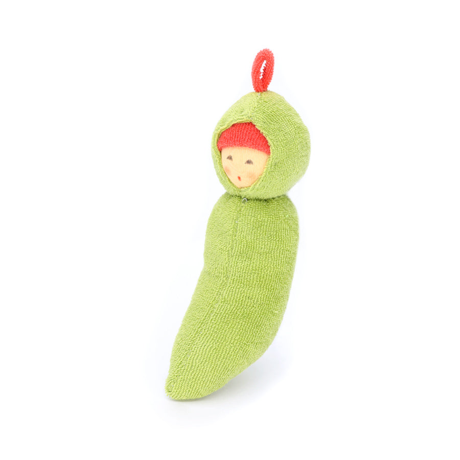 Nanchen Baby Rattle Green Bean