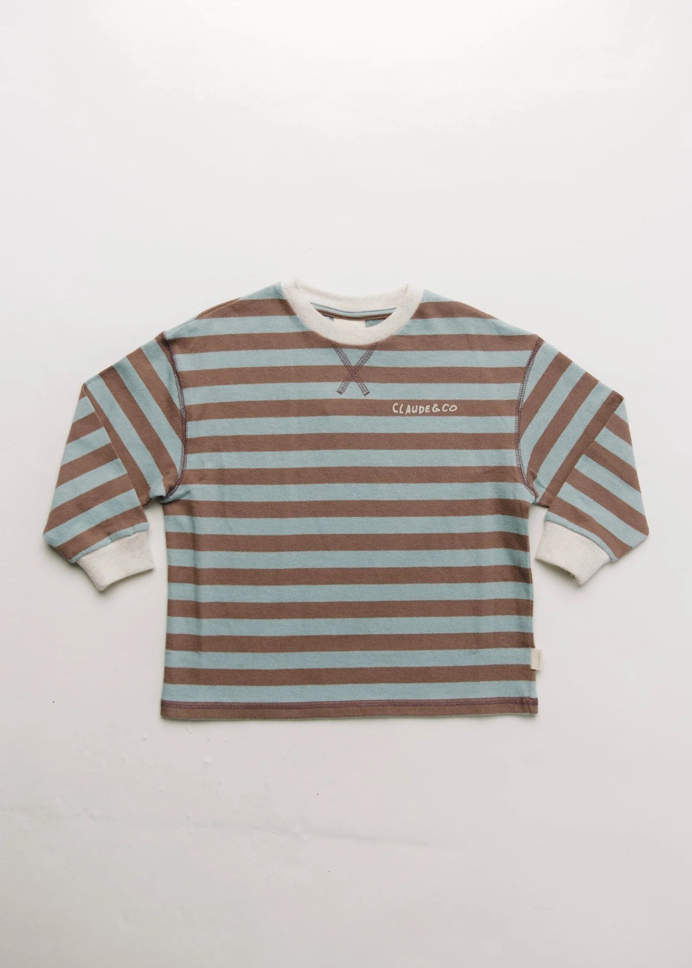 Rue Puddle Stripe Long Sleeve Tee  Organic Cotton