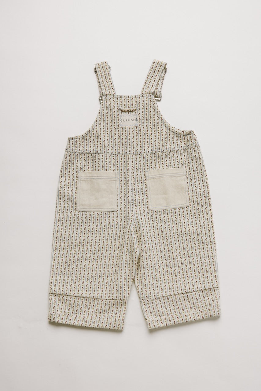 Blythe Radish Stripe Dungaree Organic Cotton