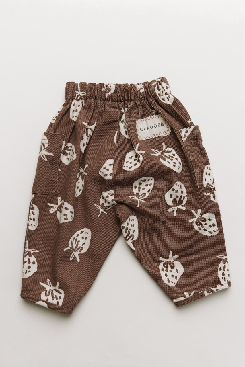 Emerson Choc Strawberry Pants Organic Cotton