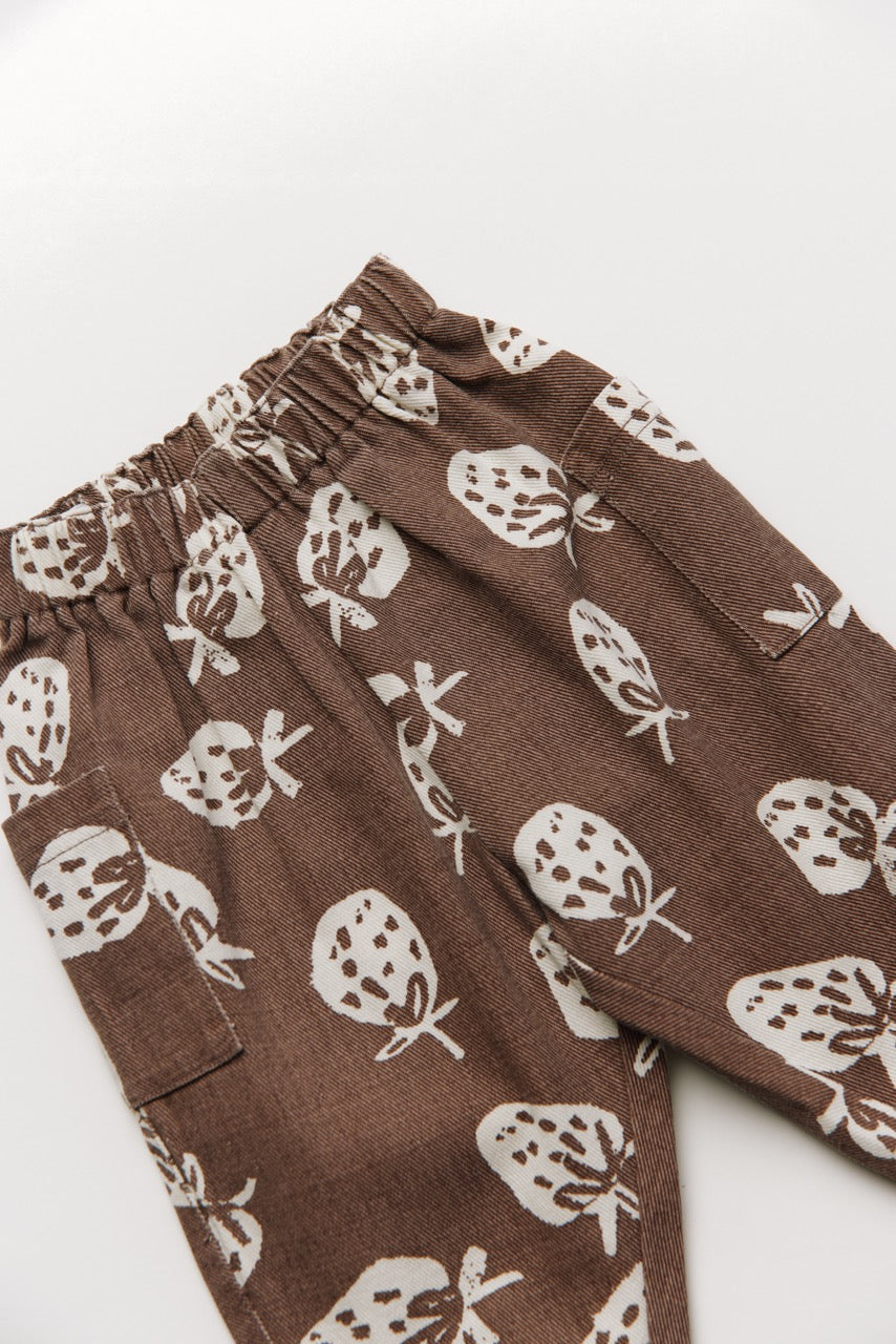 Emerson Choc Strawberry Pants Organic Cotton